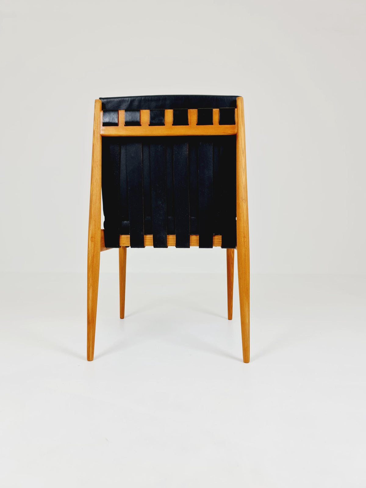 Rare Vintage Danish Ash Wood dining chair by Egon Eiermann SE 21 , 1960s,