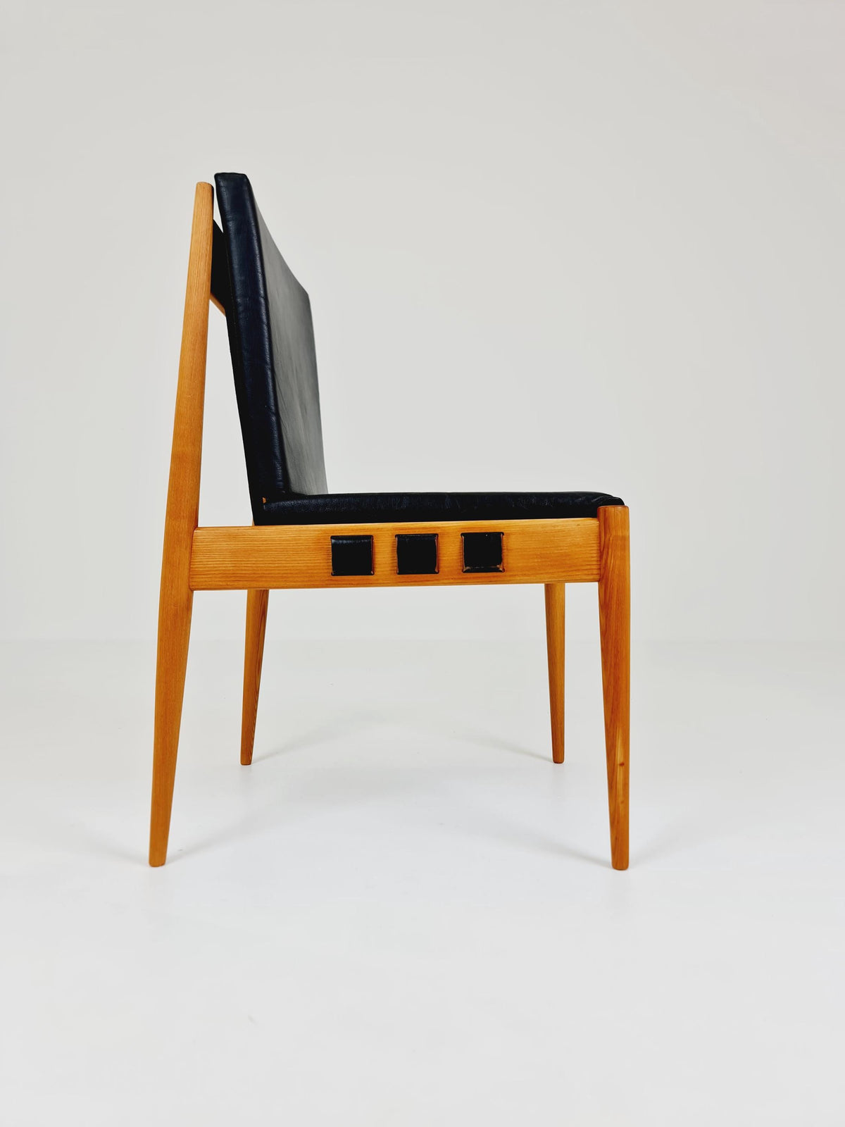 Rare Vintage Danish Ash Wood dining chair by Egon Eiermann SE 21 , 1960s,