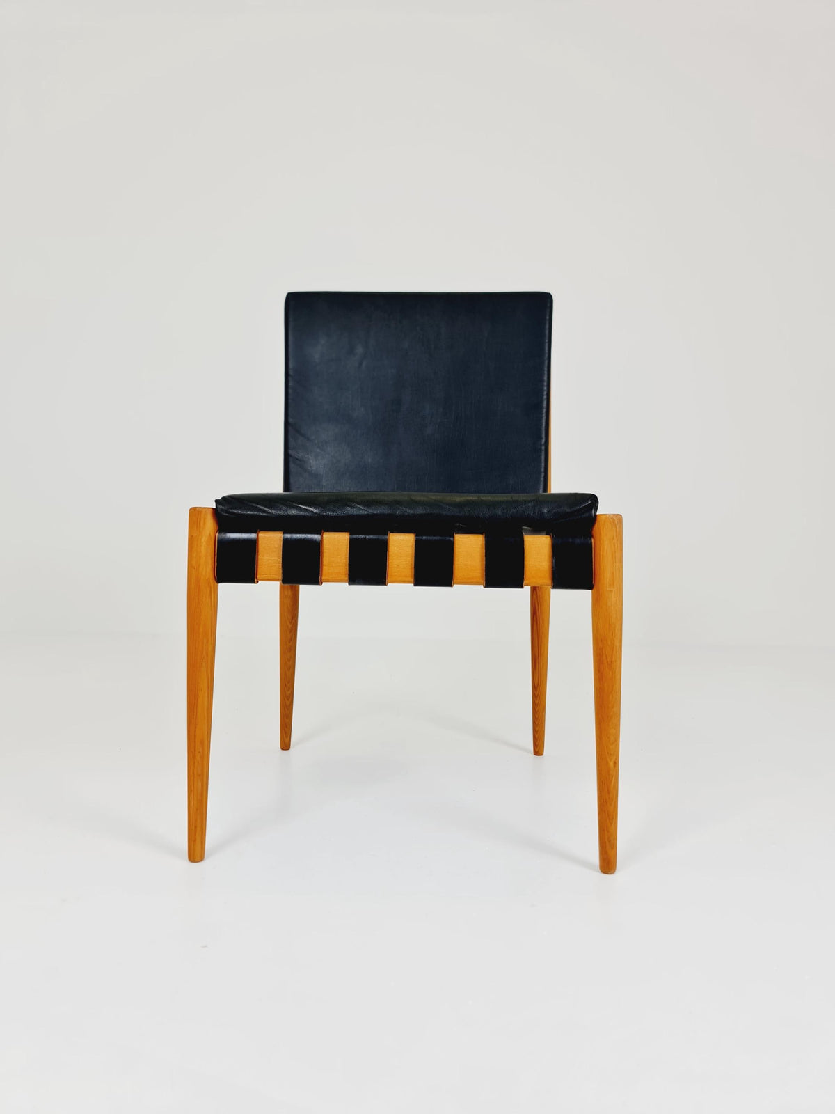 Rare Vintage Danish Ash Wood dining chair by Egon Eiermann SE 21 , 1960s,