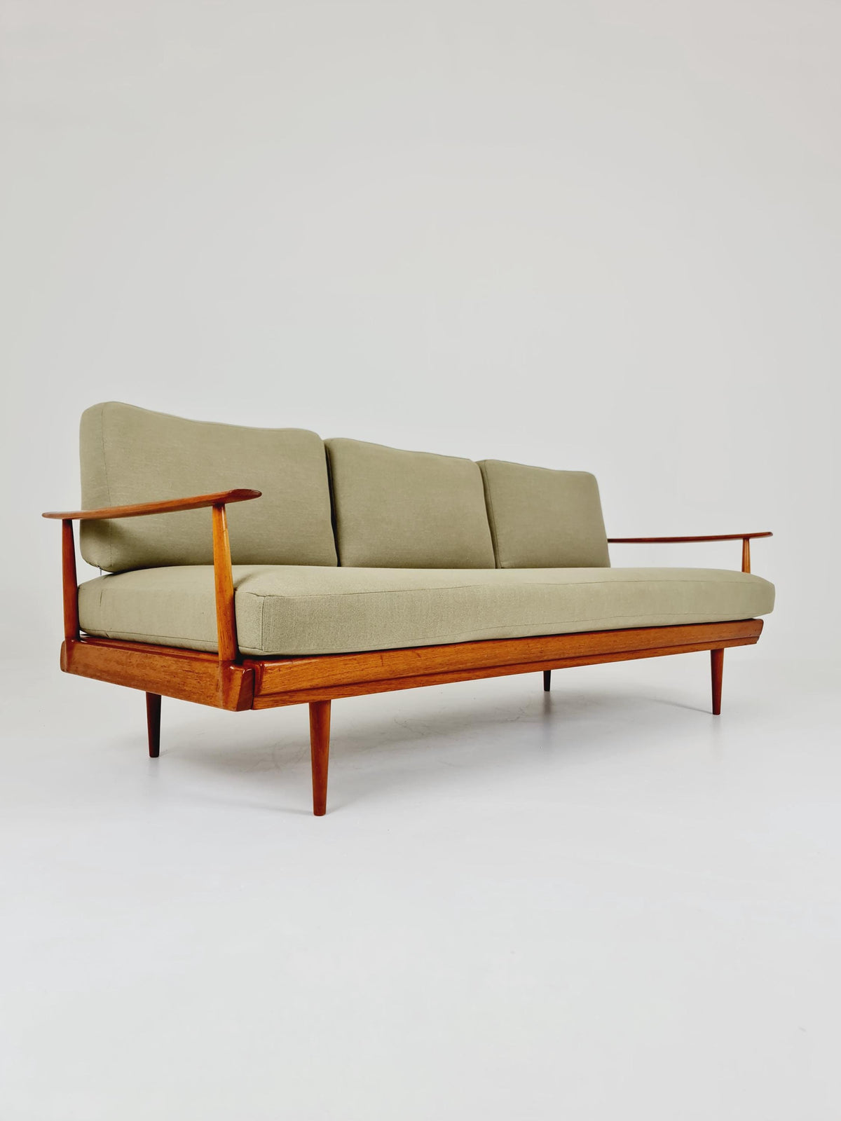 Midcentury Stella Sofa Teak Daybed by Walter Knoll & Wilhelm Knoll, Germany, 1950s