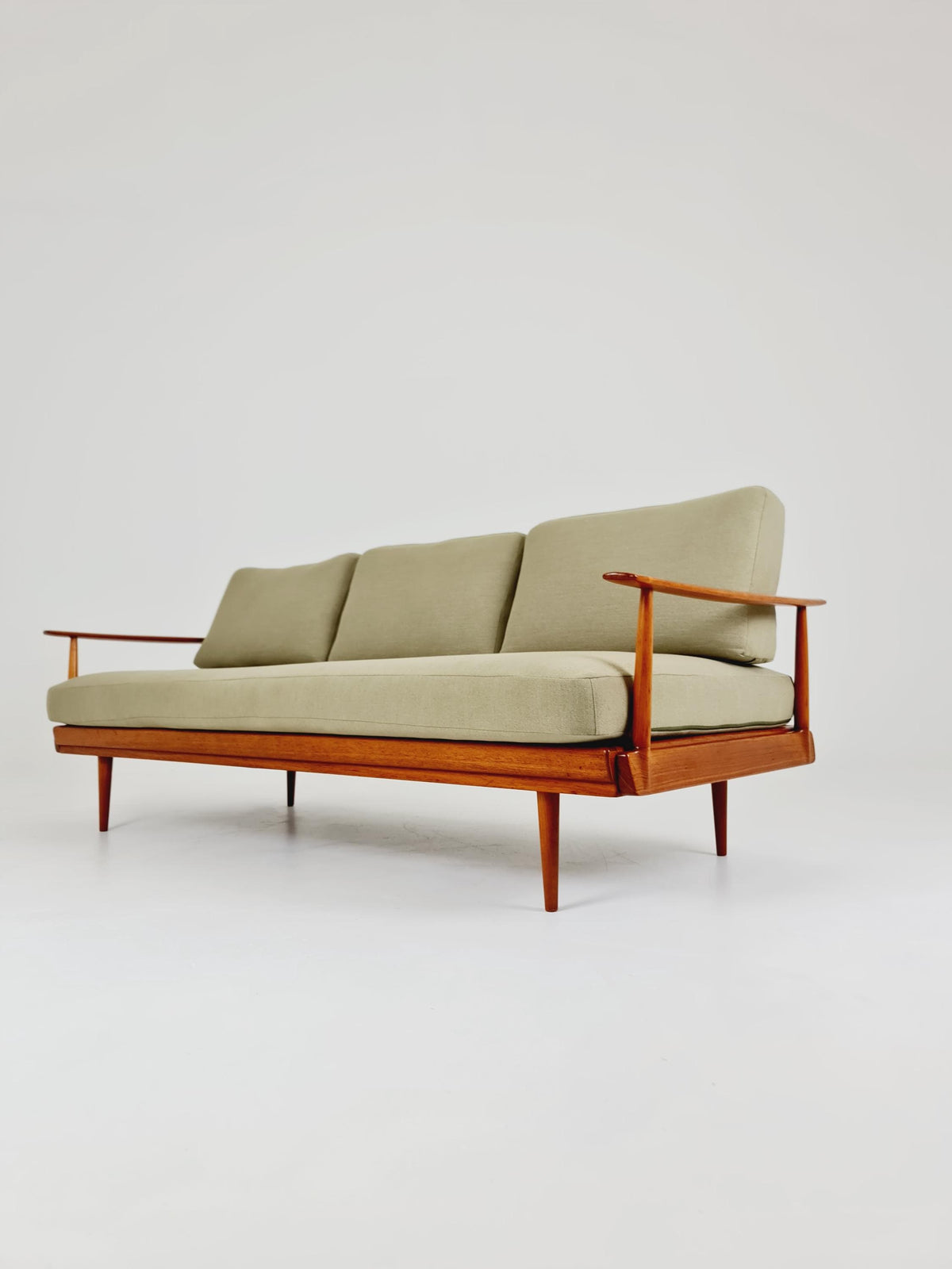 Midcentury Stella Sofa Teak Daybed by Walter Knoll & Wilhelm Knoll, Germany, 1950s