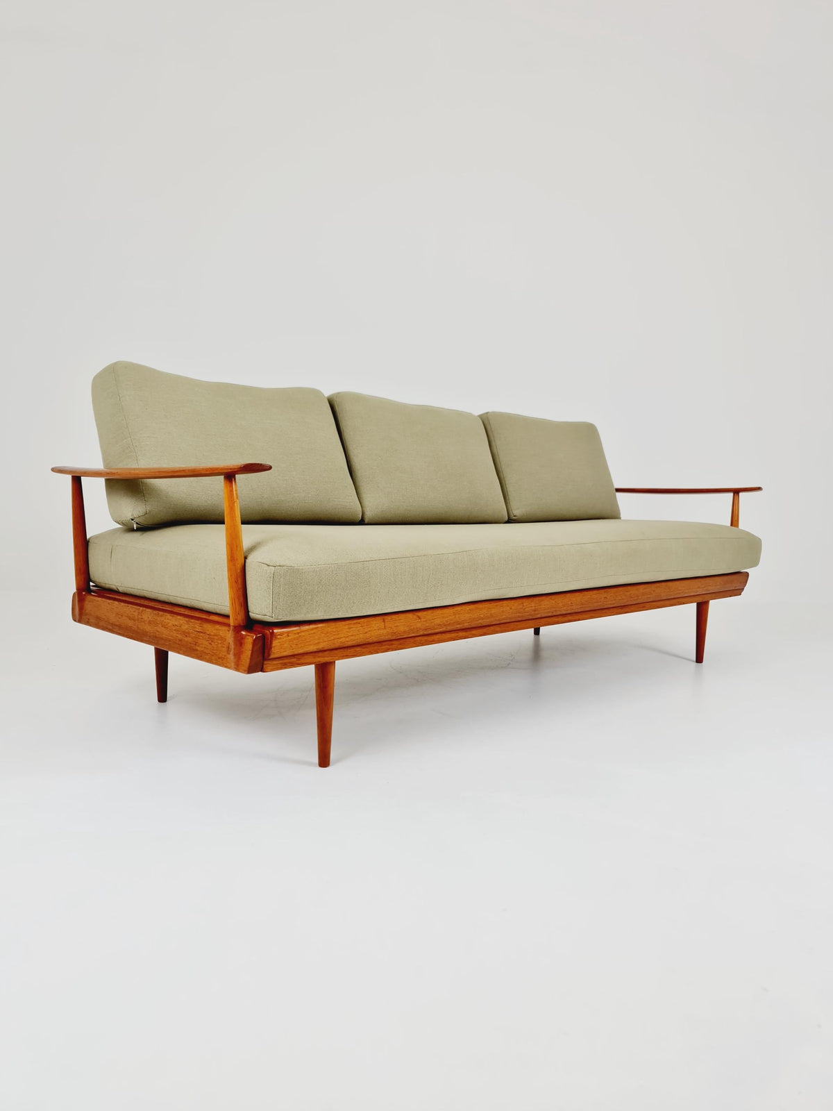 Midcentury Stella Sofa Teak Daybed by Walter Knoll & Wilhelm Knoll, Germany, 1950s