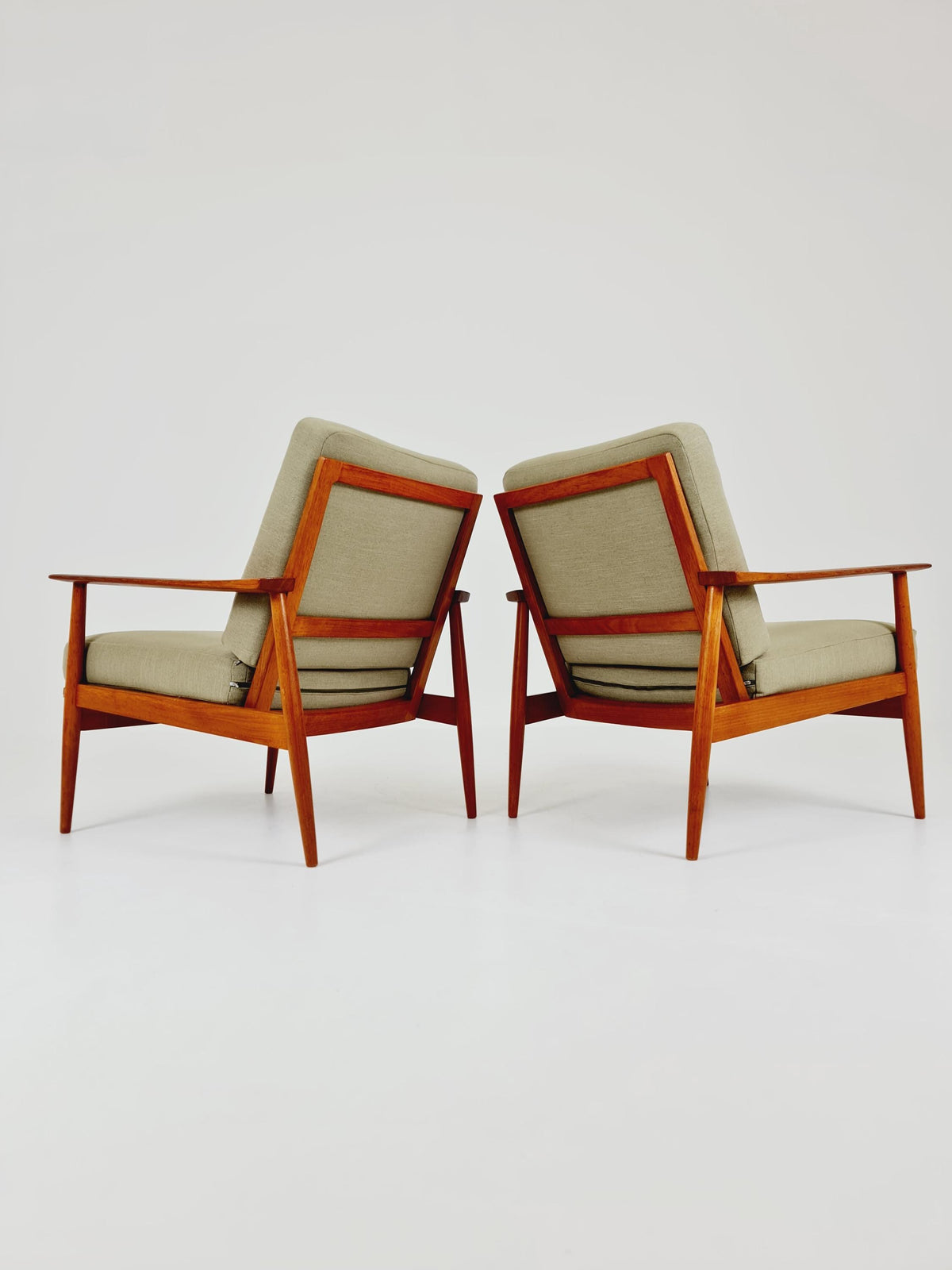 Midcentury easy chairs by Walter Knoll for Knoll Antimott , Germany, 1960s, Set of 2