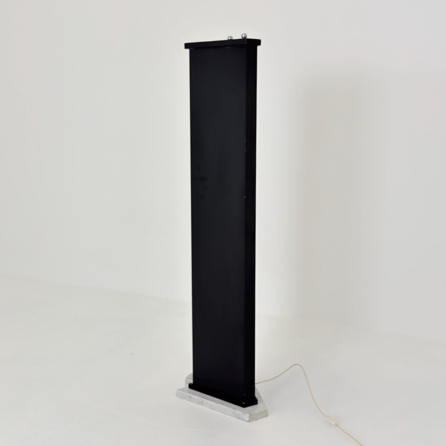 Rare Italian Space Age Floor Lamp, Chrome Sputnik Design, Marble Base, 1980s