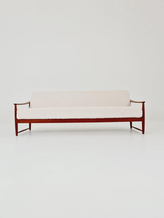 Mid-century Rare Danish teak lounge sofa/ Easy sofa /daybed, 1960s