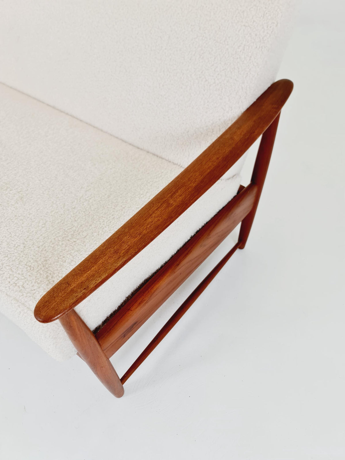 Mid-century Rare Danish teak lounge sofa/ Easy sofa /daybed, 1960s