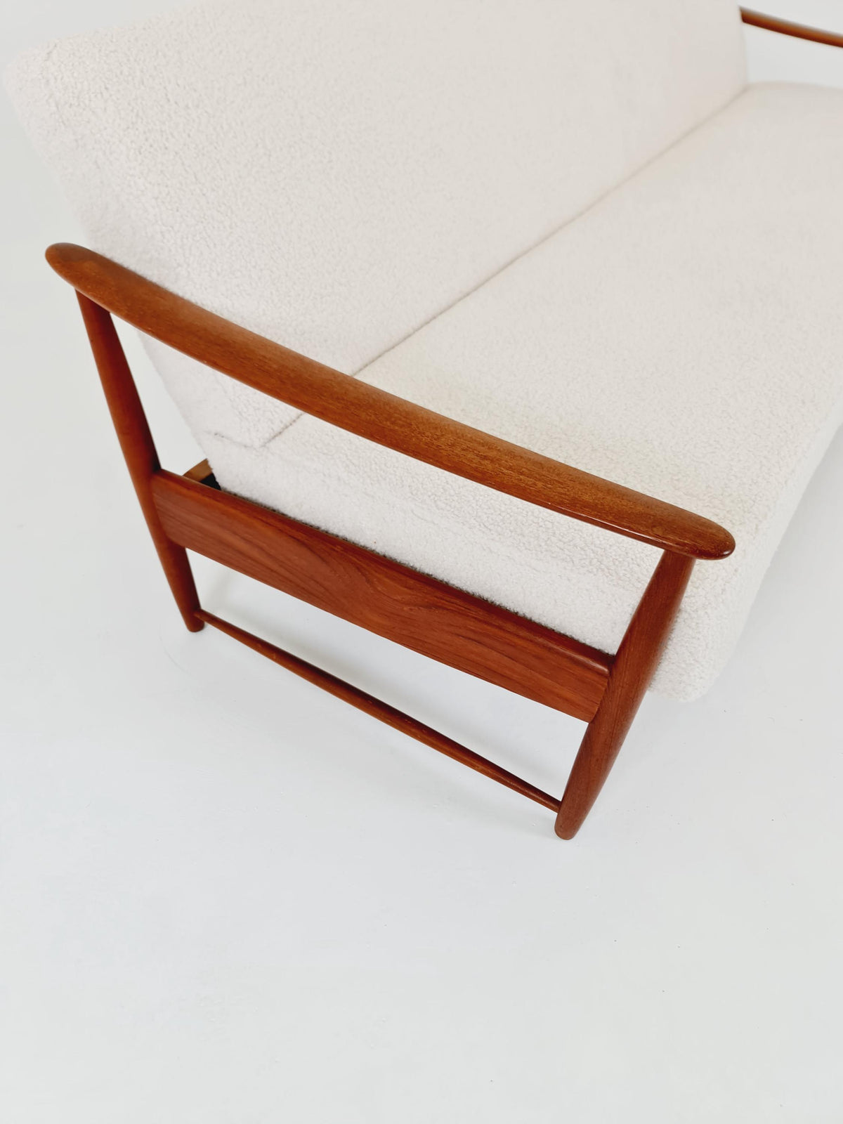 Mid-century Rare Danish teak lounge sofa/ Easy sofa /daybed, 1960s