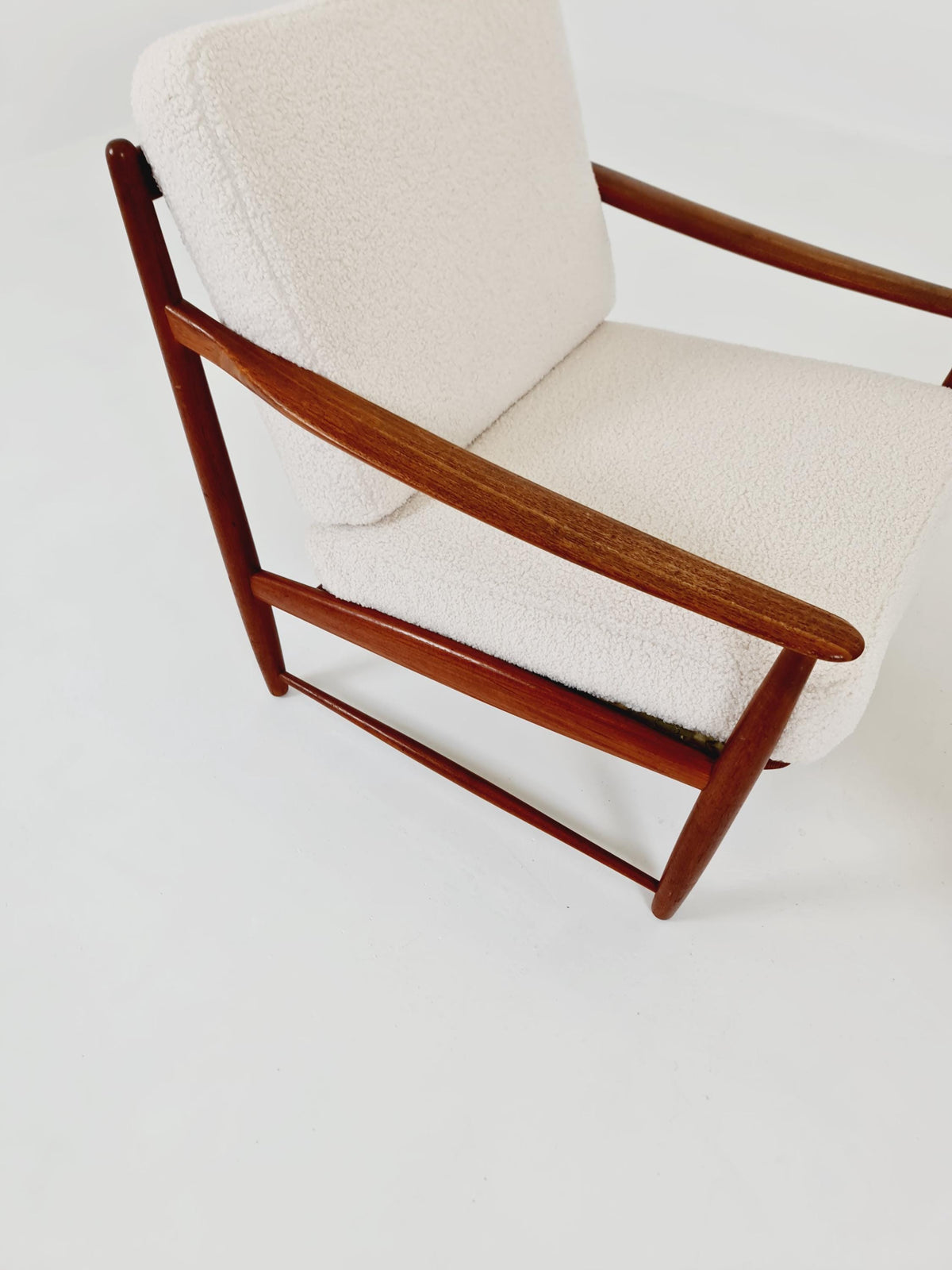 Super Rare Mid century teak easy lounge chairs , Set of 2, 1960s