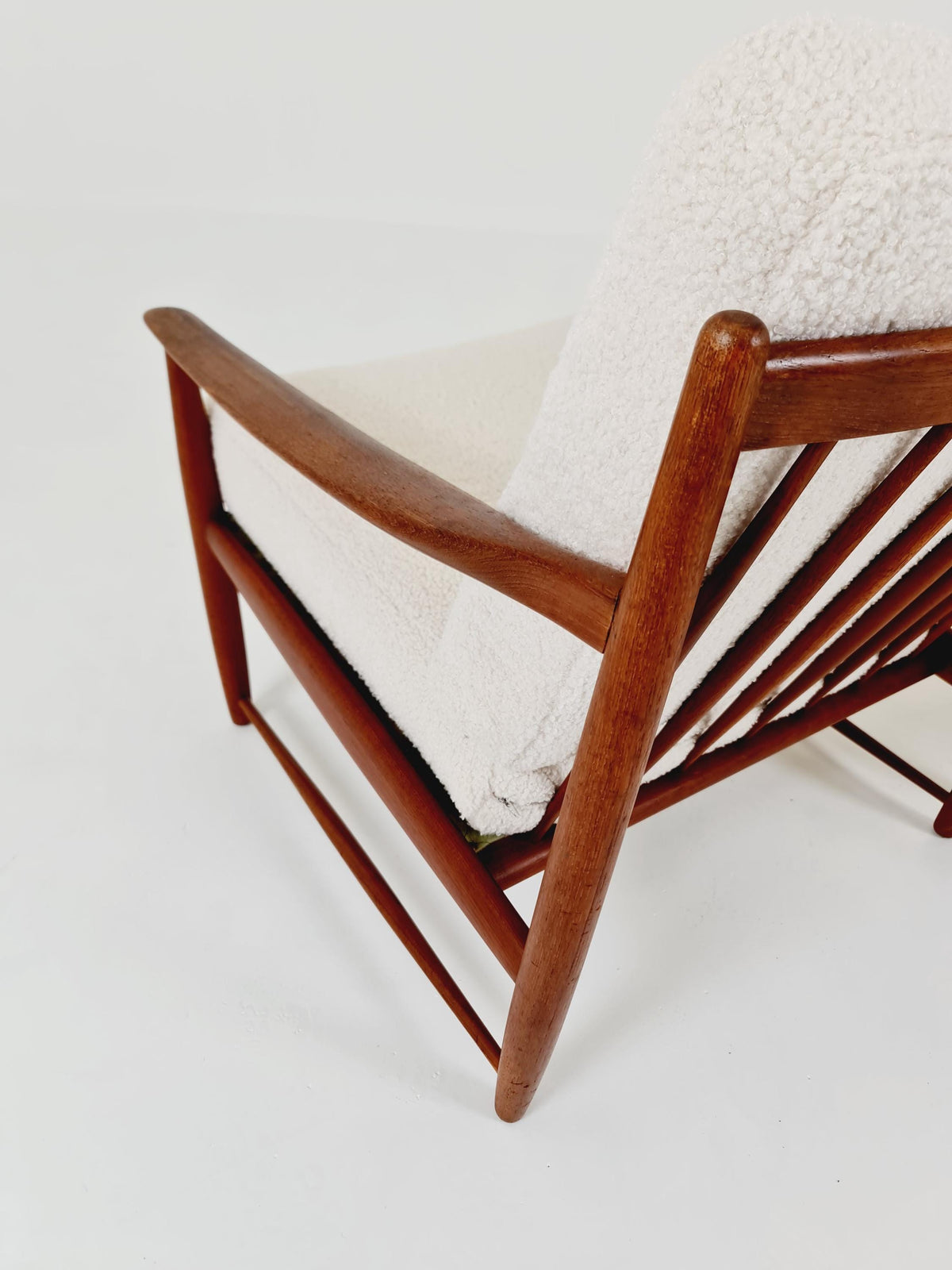 Super Rare Mid century teak easy lounge chairs , Set of 2, 1960s