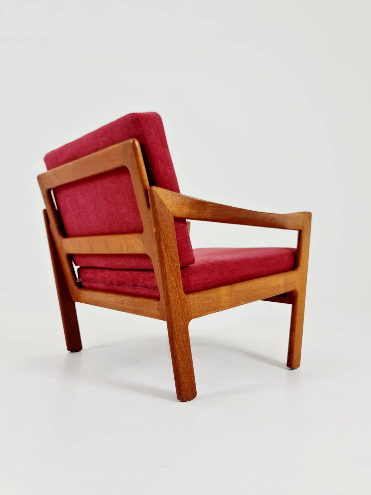 Mid century easy lounge chairs by Illum Wikkeslo Eilersen in solid teak, 1960s,