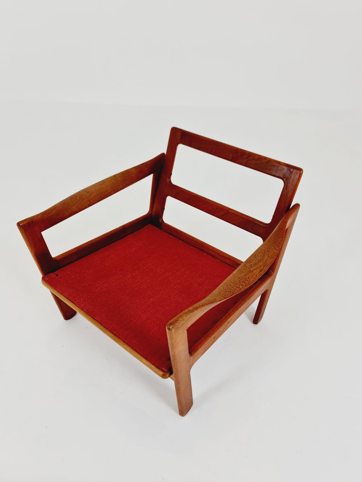 Mid century easy lounge chairs by Illum Wikkeslo Eilersen in solid teak, 1960s,