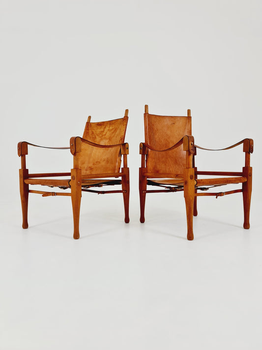 set of 2 Safari Chairs by Wilhelm Kienzle for Wohnbedarf, 1950s