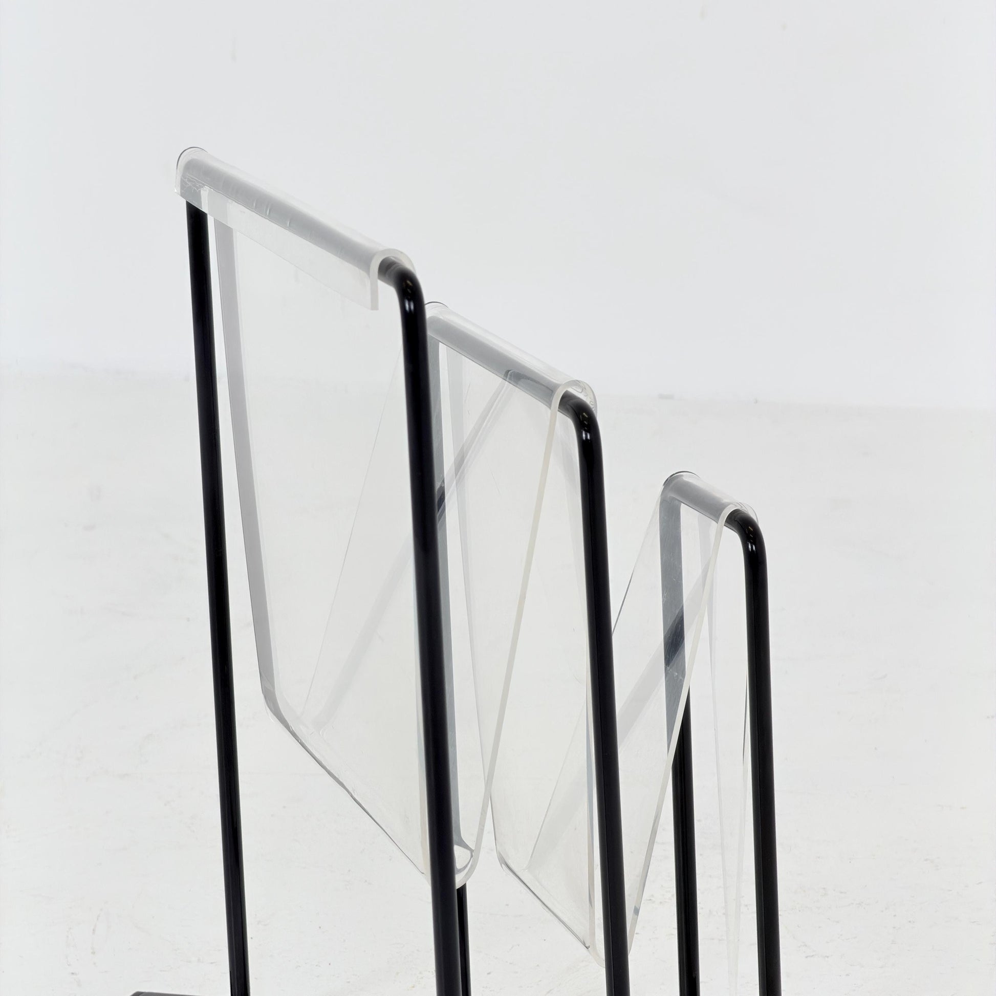 Mid-Century Postmodern Magazine Rack by Markus Börgens for D-Tec, Germany, 1980s