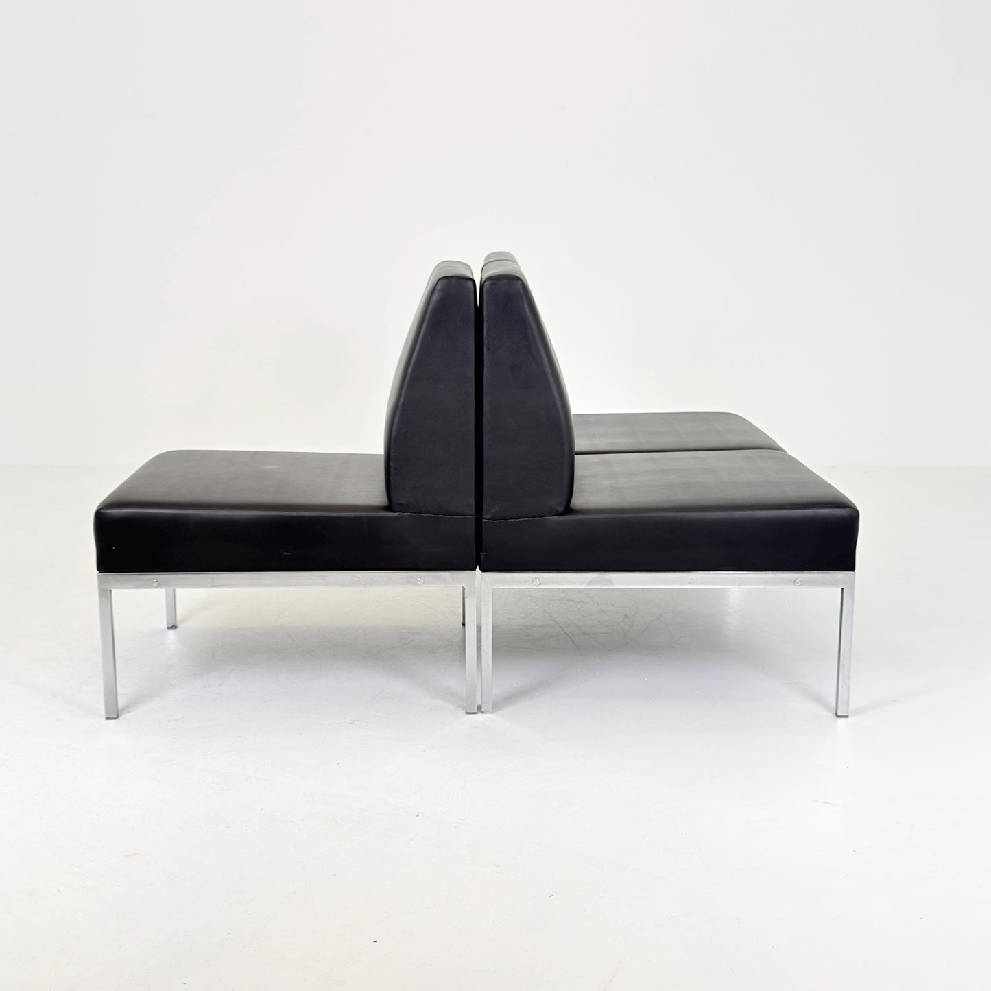 Mid-Century Bauhaus Lounge Chair & 2-Seater Sofa Set by Thonet, Germany 1980s