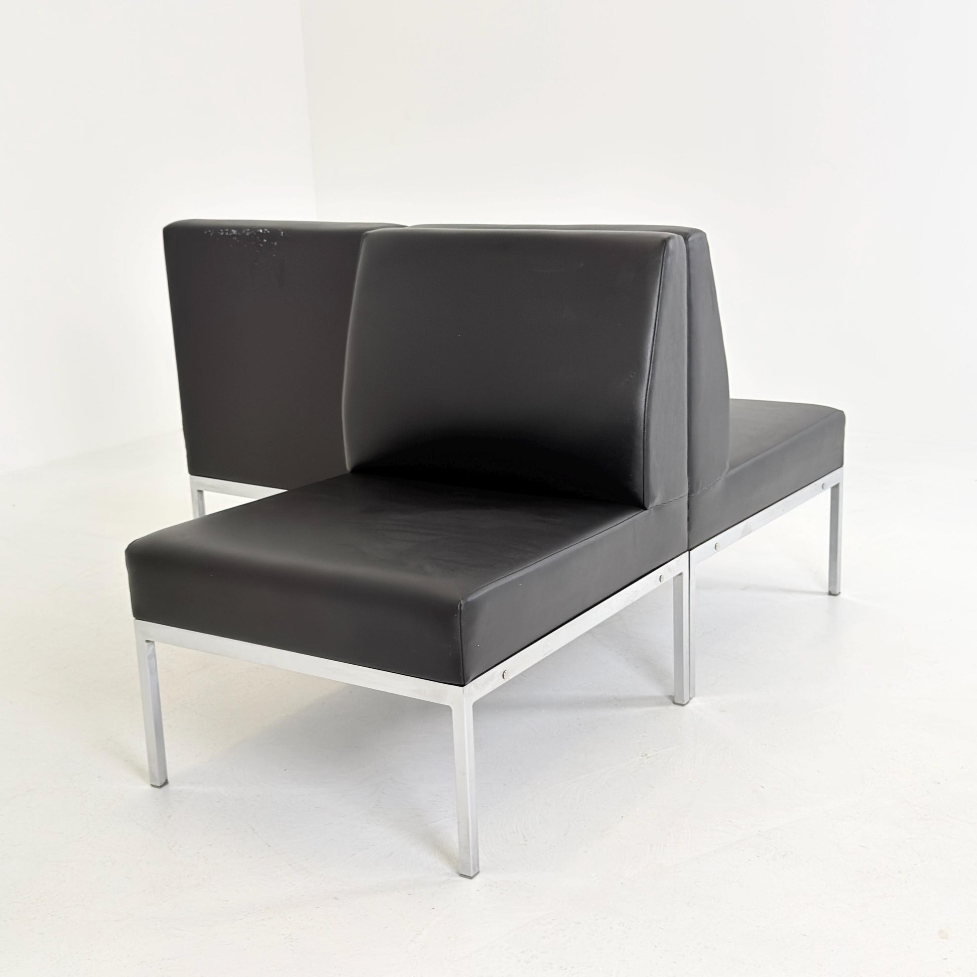 Mid-Century Bauhaus Lounge Chair & 2-Seater Sofa Set by Thonet, Germany 1980s