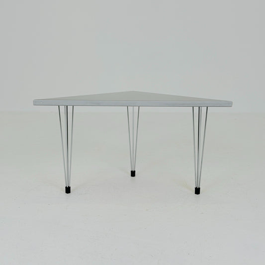 Mid century Vintage Danish Triangular Side Table by Pin Age – Fritz Hansen Design, 1980 Denmark