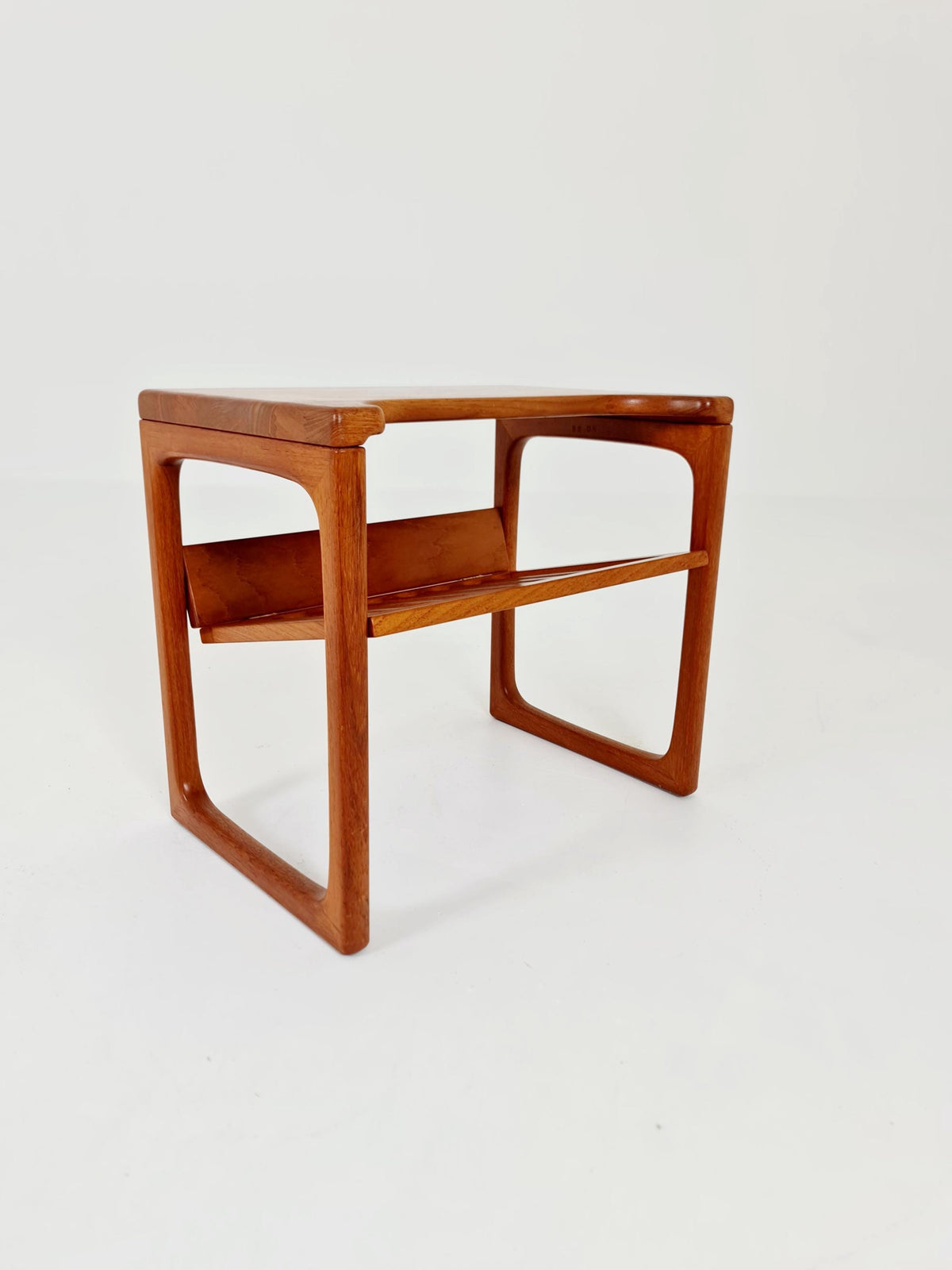 Mid century Danish Solid teak magazine rack - side table by Peter Brink ,BR Möbler , 1960s