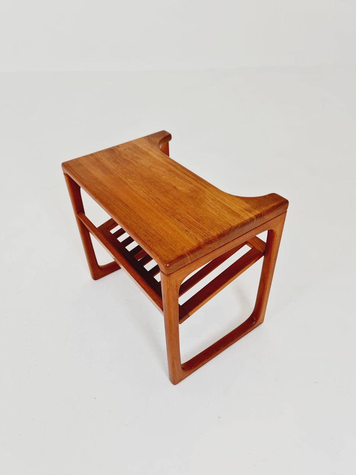Mid century Danish Solid teak magazine rack - side table by Peter Brink ,BR Möbler , 1960s