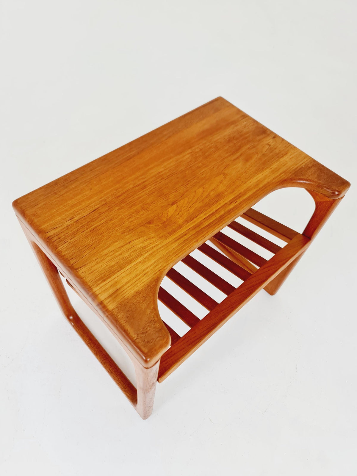 Mid century Danish Solid teak magazine rack - side table by Peter Brink ,BR Möbler , 1960s
