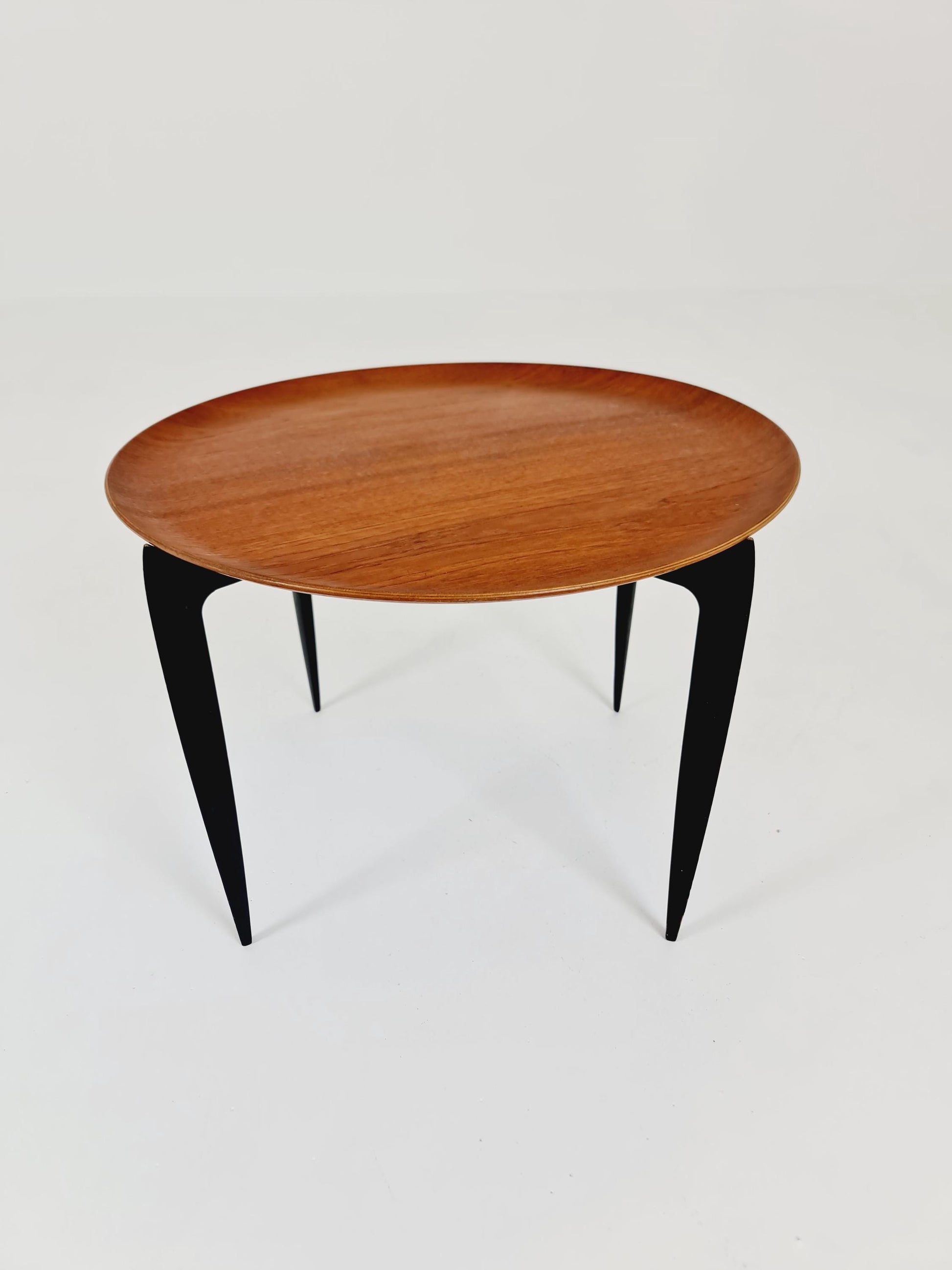 Teak Tray Table with Foldable Frame by Hans Engholm and Svend Åge Willumsen for Fritz Hansen, 1960s