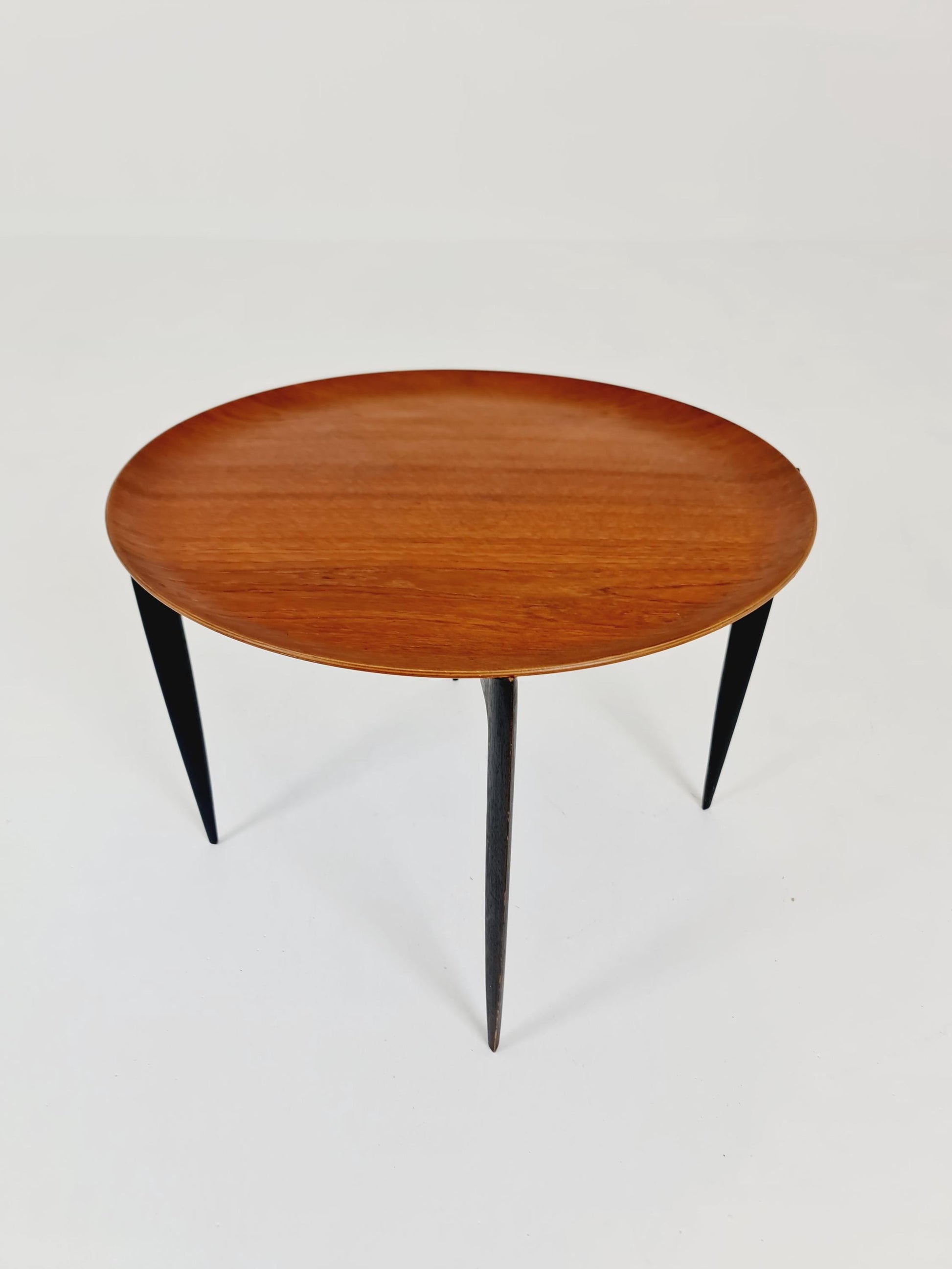 Teak Tray Table with Foldable Frame by Hans Engholm and Svend Åge Willumsen for Fritz Hansen, 1960s