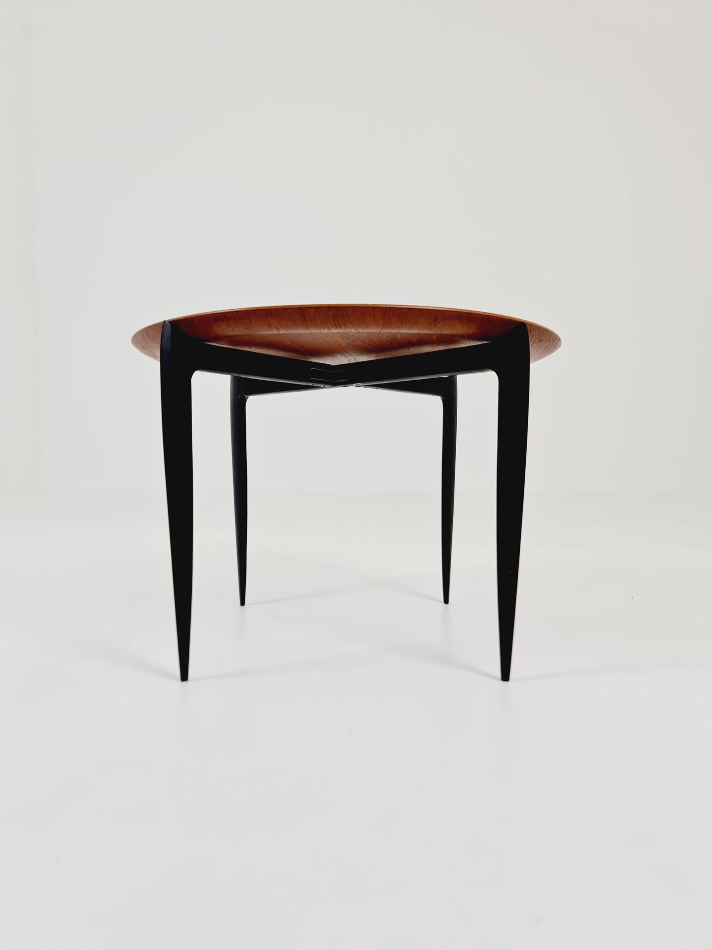 Teak Tray Table with Foldable Frame by Hans Engholm and Svend Åge Willumsen for Fritz Hansen, 1960s