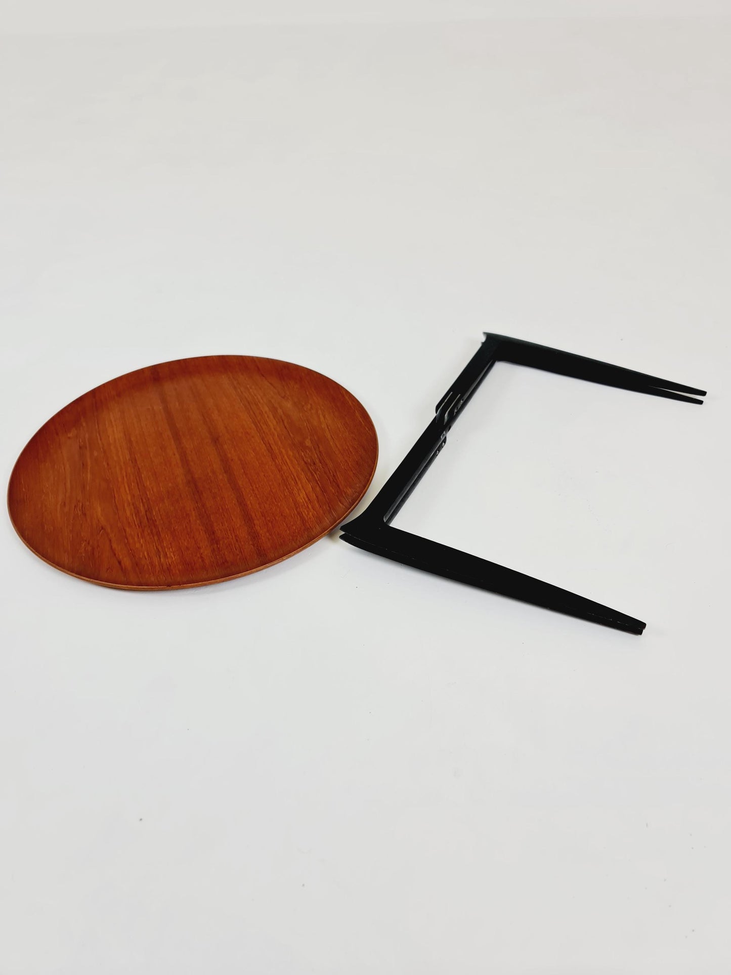 Teak Tray Table with Foldable Frame by Hans Engholm and Svend Åge Willumsen for Fritz Hansen, 1960s