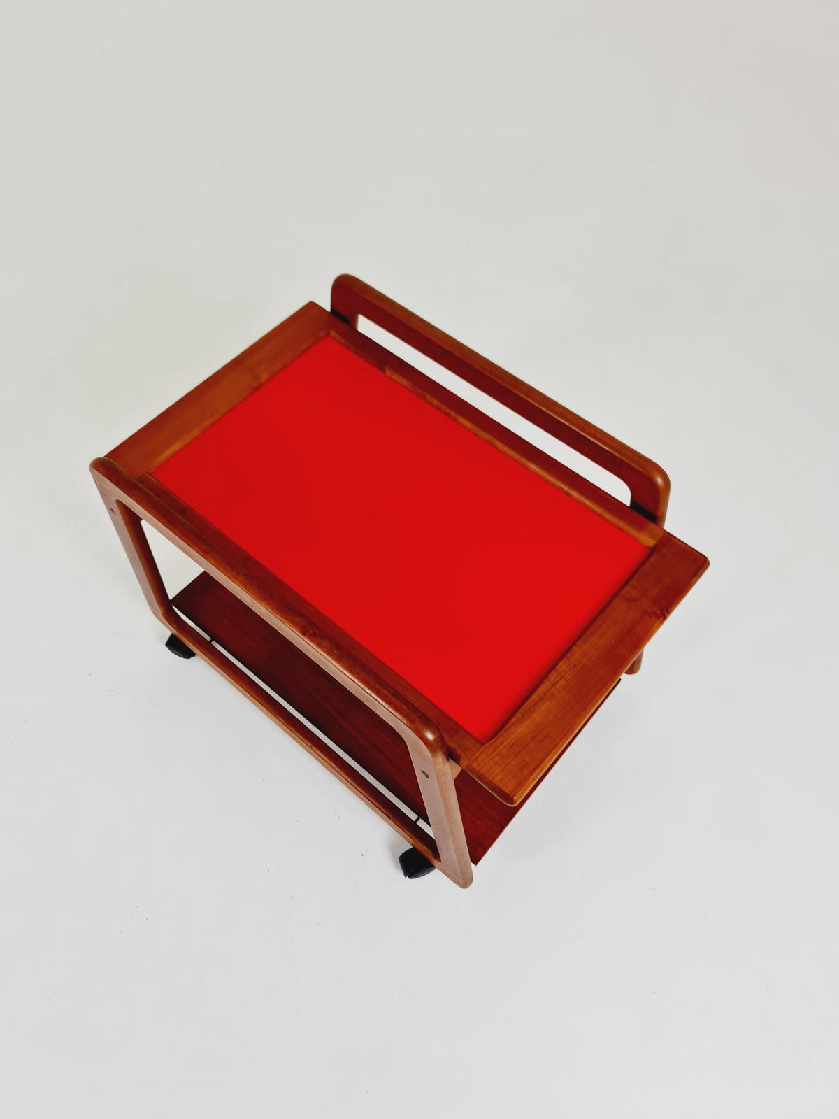 Big Vintage mid century danish trolley in solid teak/ bar cart By SIKA Mobler , 1960s