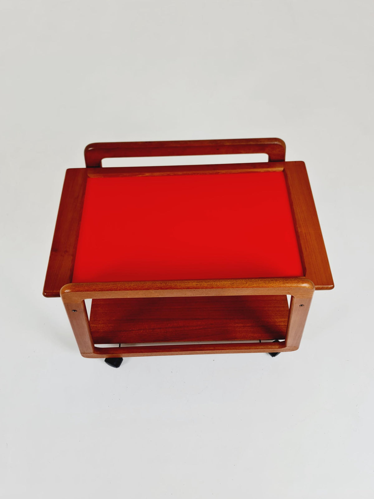 Big Vintage mid century danish trolley in solid teak/ bar cart By SIKA Mobler , 1960s