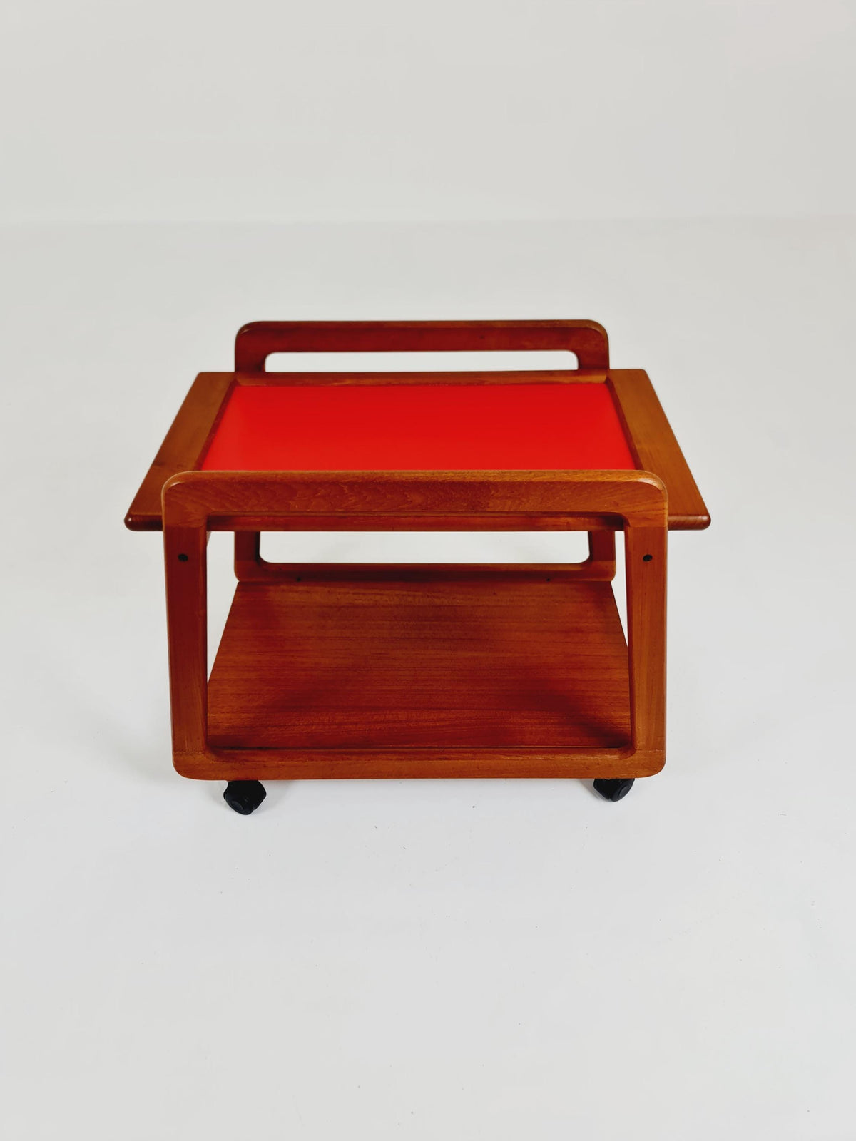 Big Vintage mid century danish trolley in solid teak/ bar cart By SIKA Mobler , 1960s