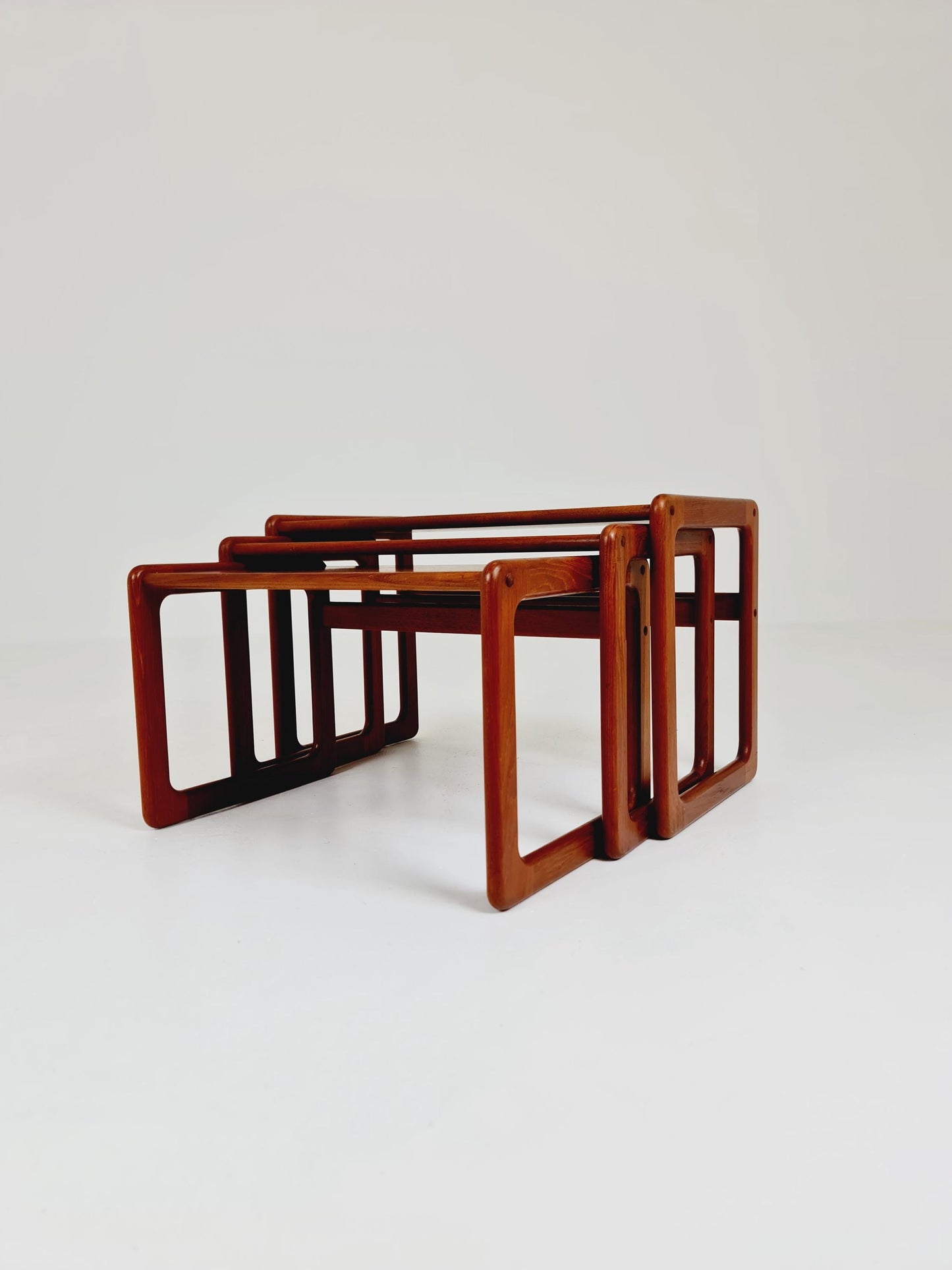 Midcentury danish Solid teak nesting tables/ side tables by Salin Möbler, 1960s