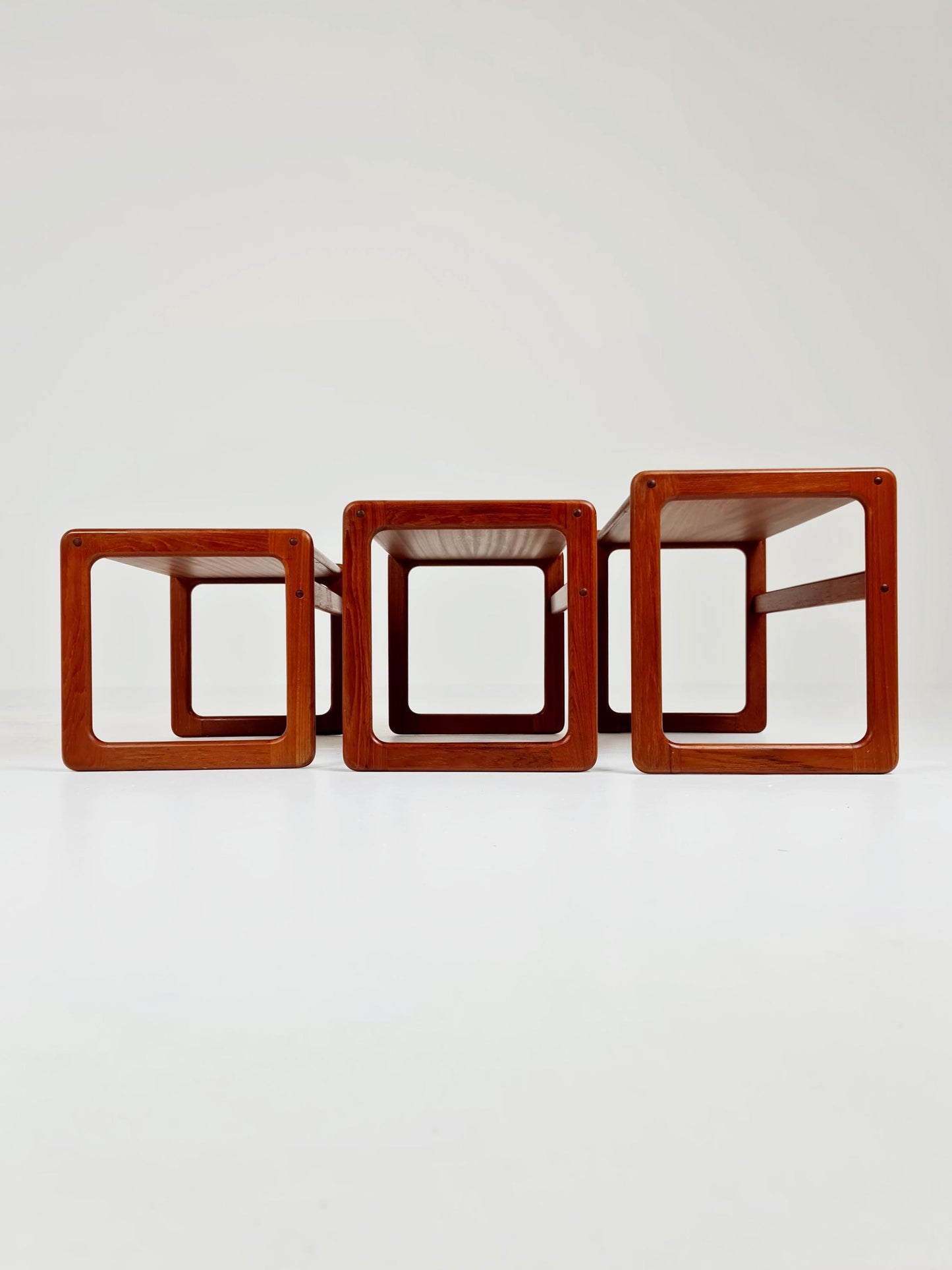 Midcentury danish Solid teak nesting tables/ side tables by Salin Möbler, 1960s