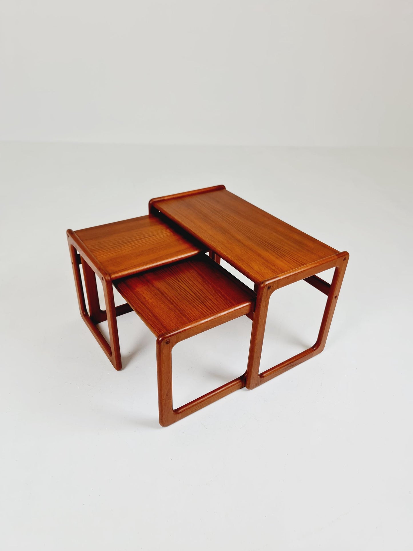 Midcentury danish Solid teak nesting tables/ side tables by Salin Möbler, 1960s