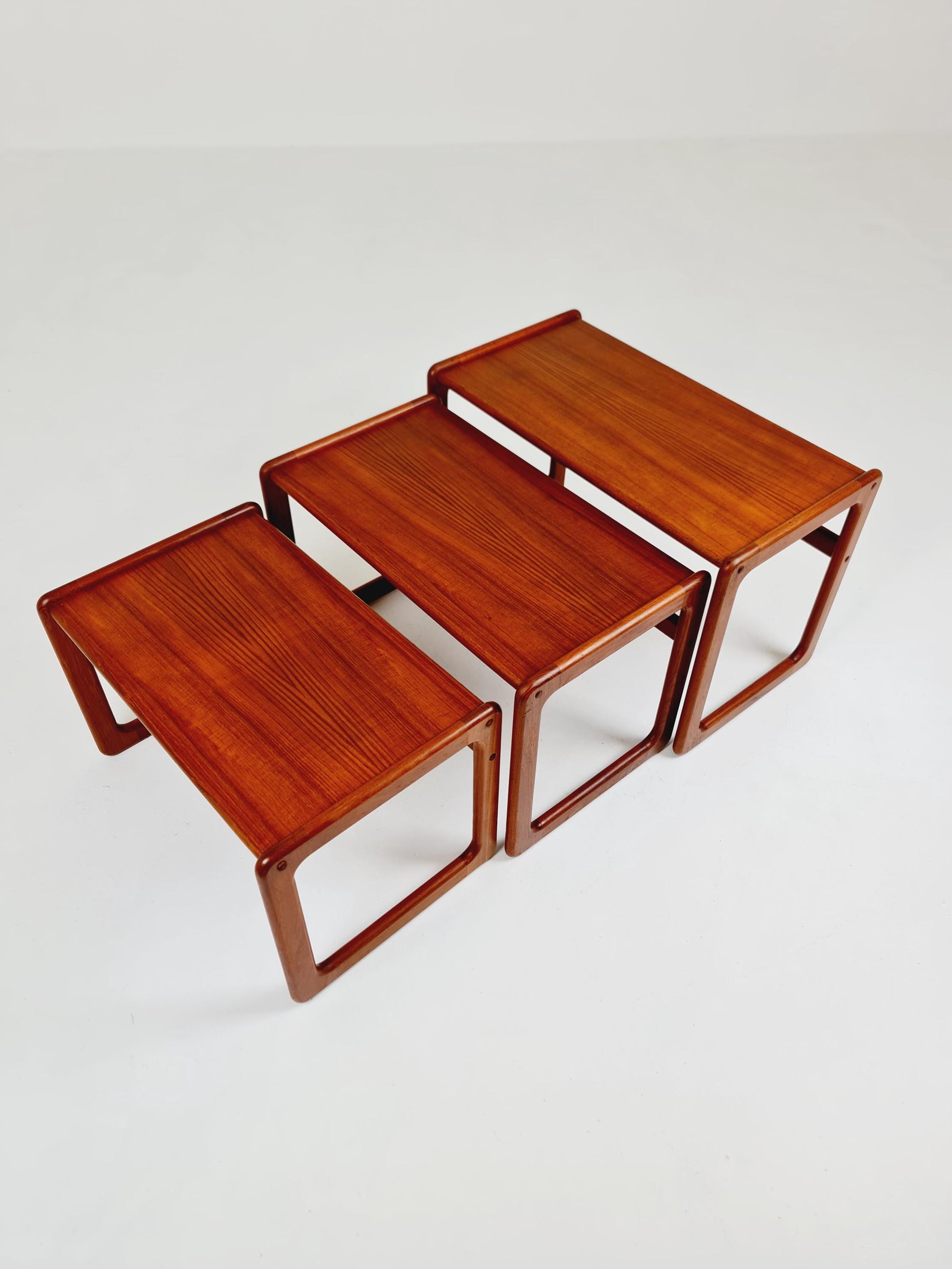 Midcentury danish Solid teak nesting tables/ side tables by Salin Möbler, 1960s