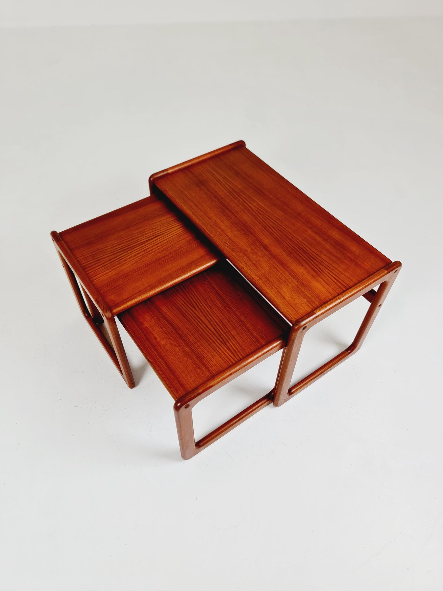 Midcentury danish Solid teak nesting tables/ side tables by Salin Möbler, 1960s
