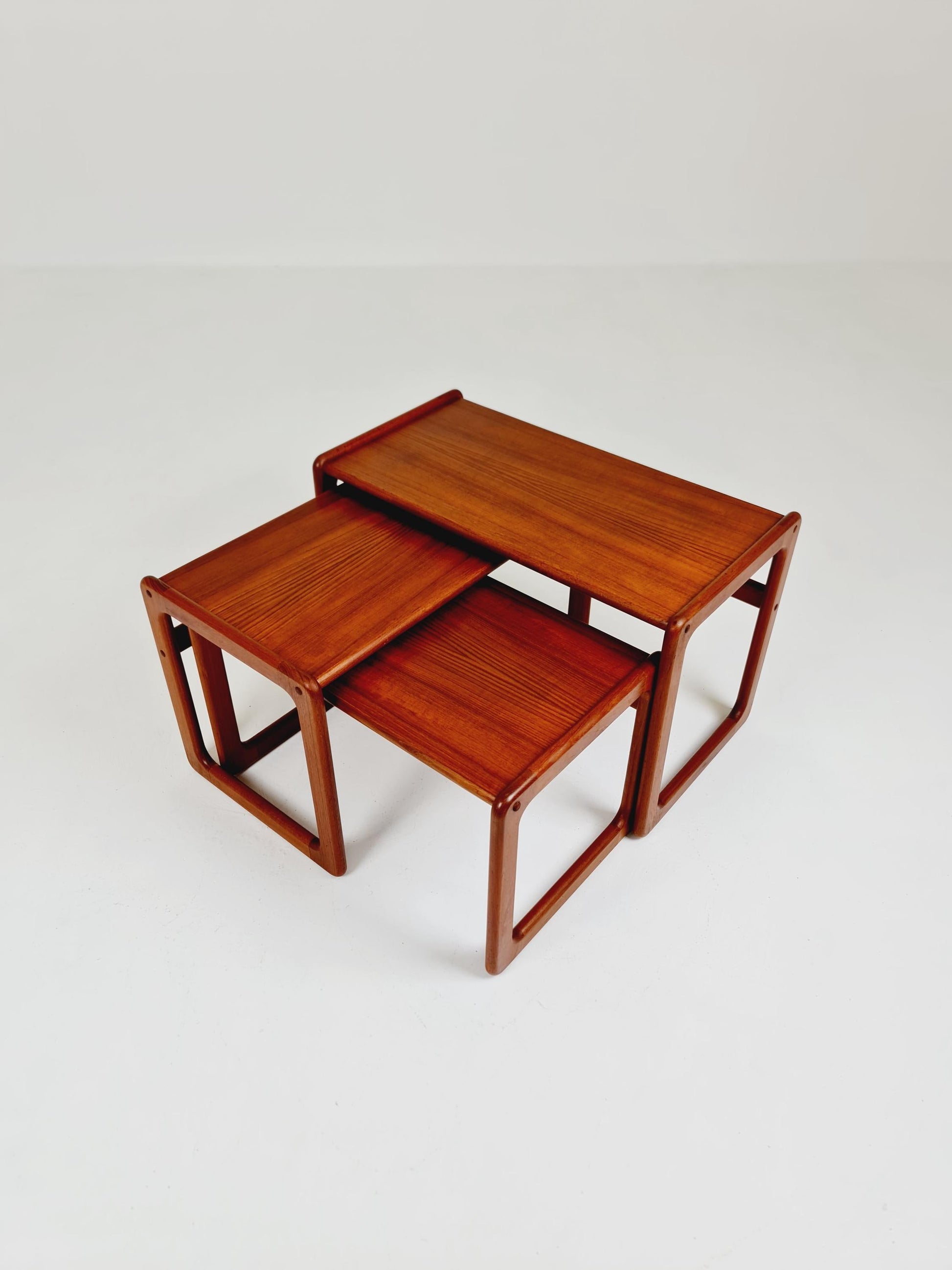 Midcentury danish Solid teak nesting tables/ side tables by Salin Möbler, 1960s
