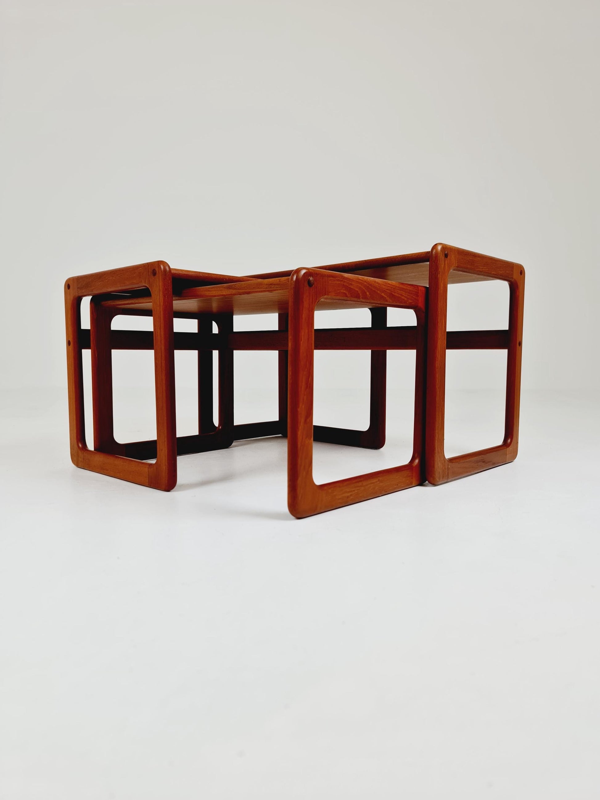 Midcentury danish Solid teak nesting tables/ side tables by Salin Möbler, 1960s