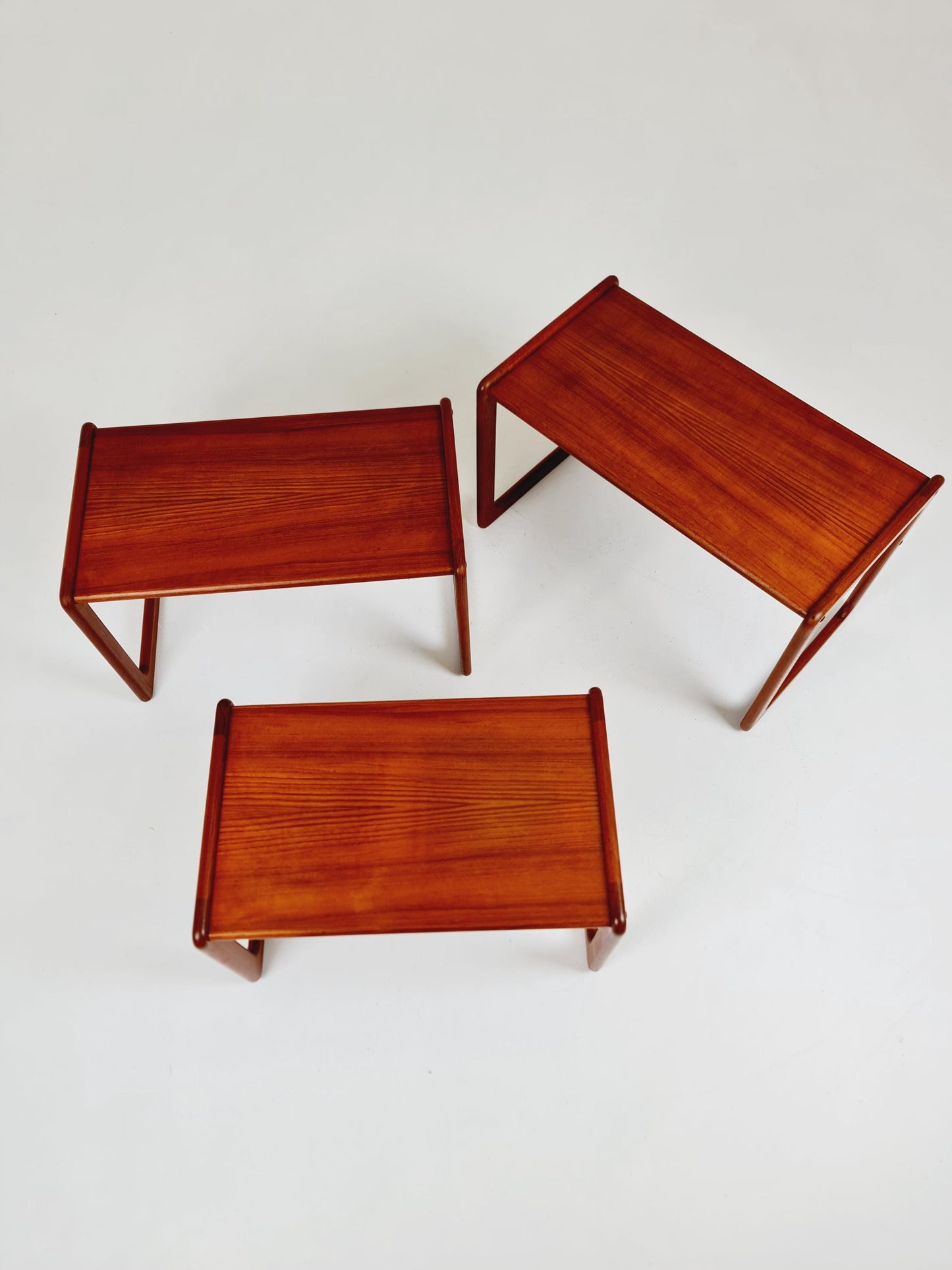 Midcentury danish Solid teak nesting tables/ side tables by Salin Möbler, 1960s