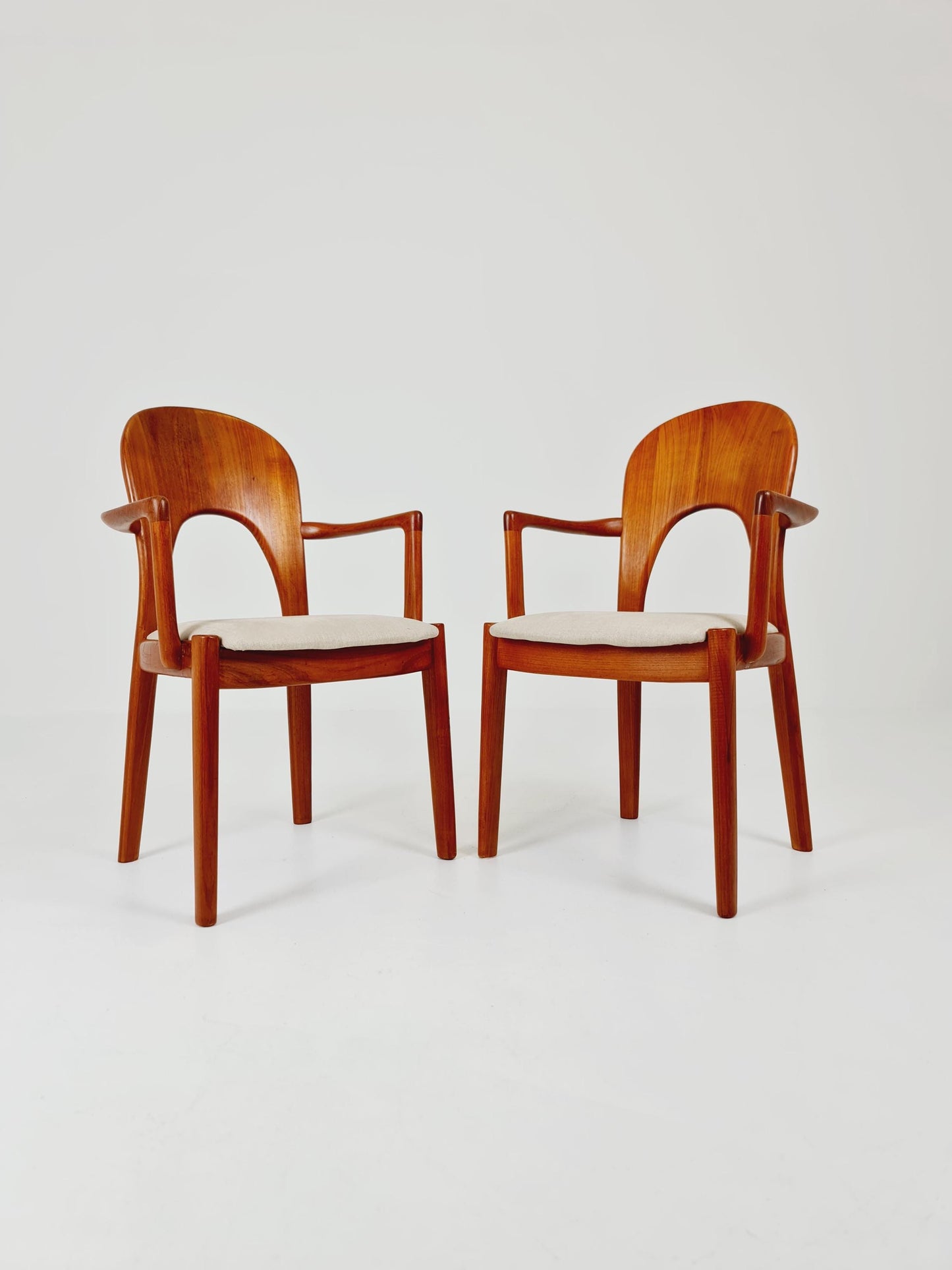 1 of 2 Mid Century Danish Teak Armchair by Niles Koefoed for Koefoeds Hornslet , 1960s