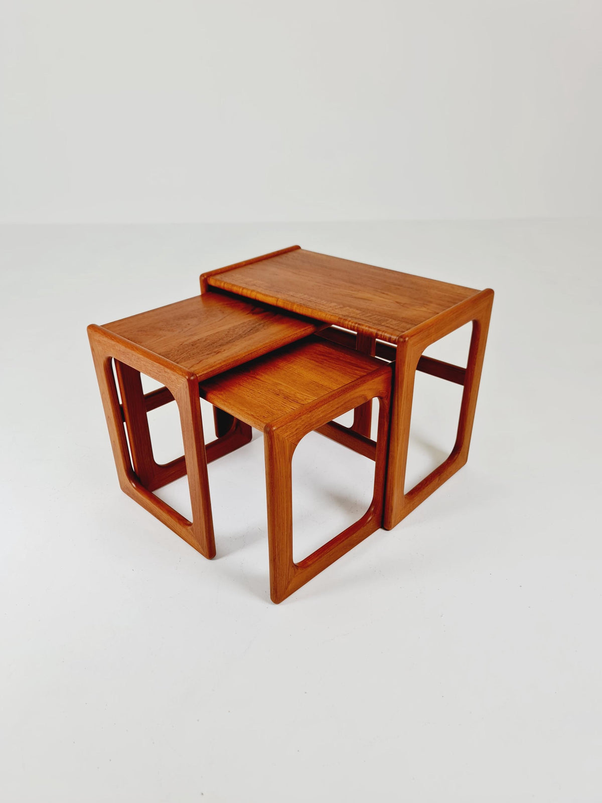 Midcentury Danish Solid teak Nesting Tables by Dyrlund , 1960s
