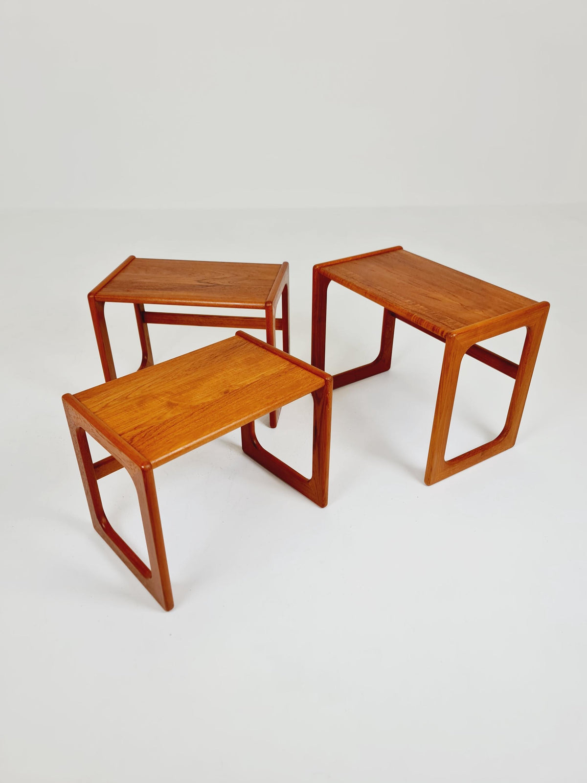 Midcentury Danish Solid teak Nesting Tables by Dyrlund , 1960s