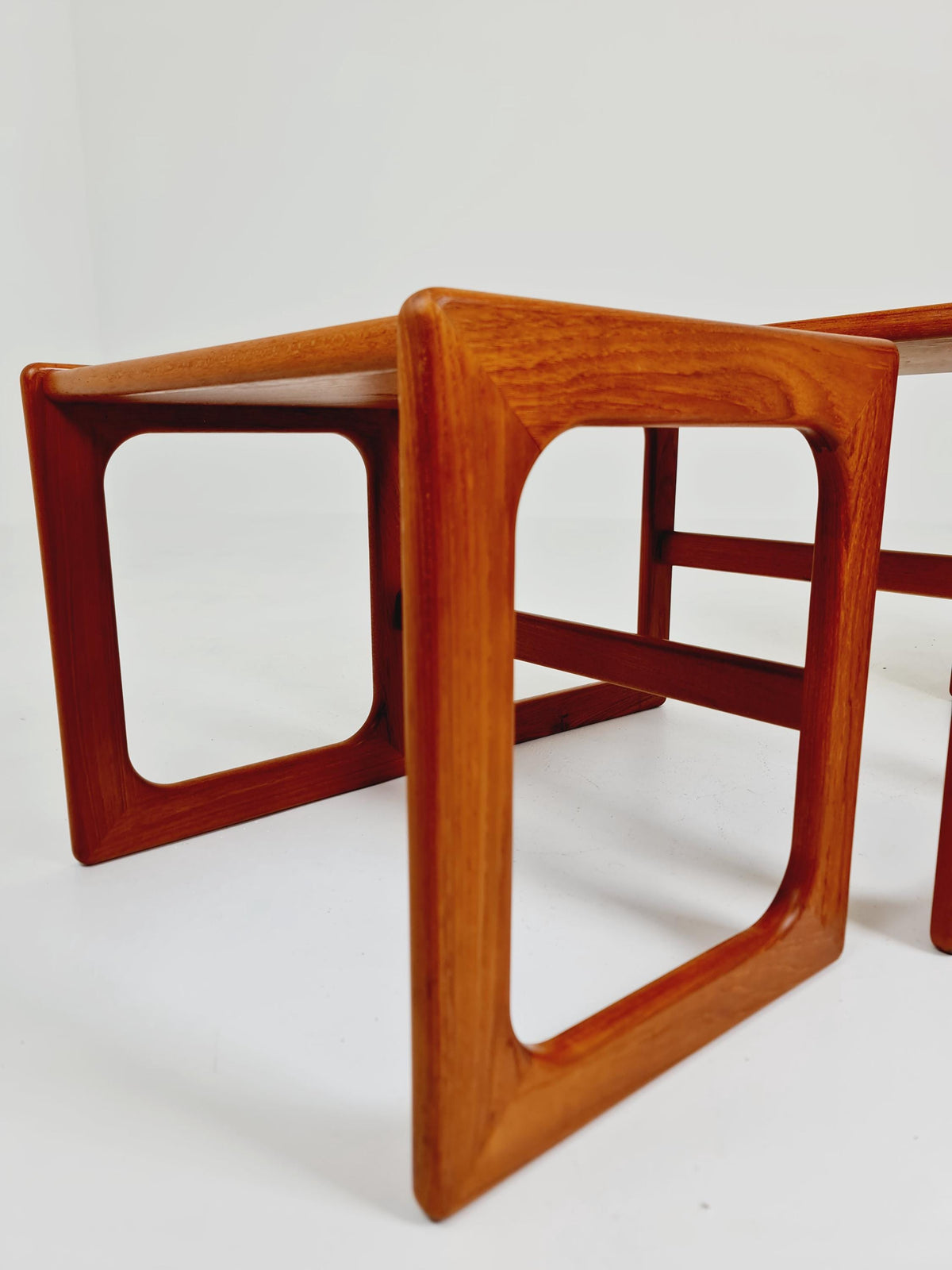 Midcentury Danish Solid teak Nesting Tables by Dyrlund , 1960s