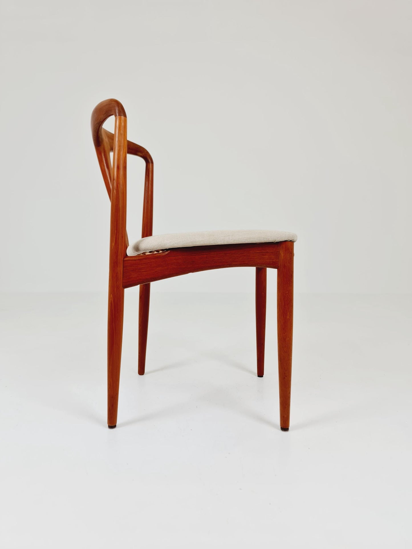 Vintage Danish teak dining chair by johannes Andersen for Uldum Mobelfabrik , 1960s,
