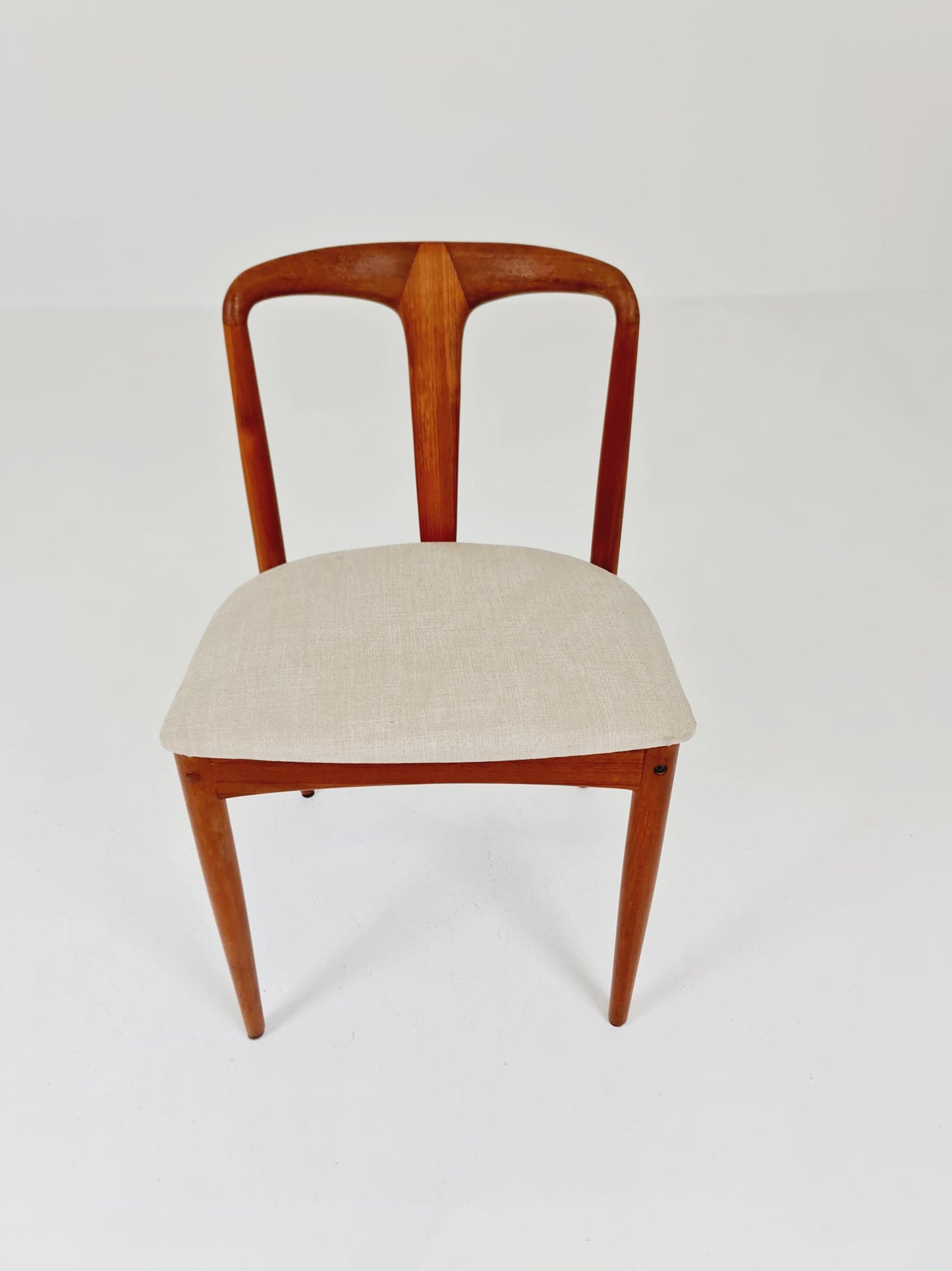 Vintage Danish teak dining chair by johannes Andersen for Uldum Mobelfabrik , 1960s,
