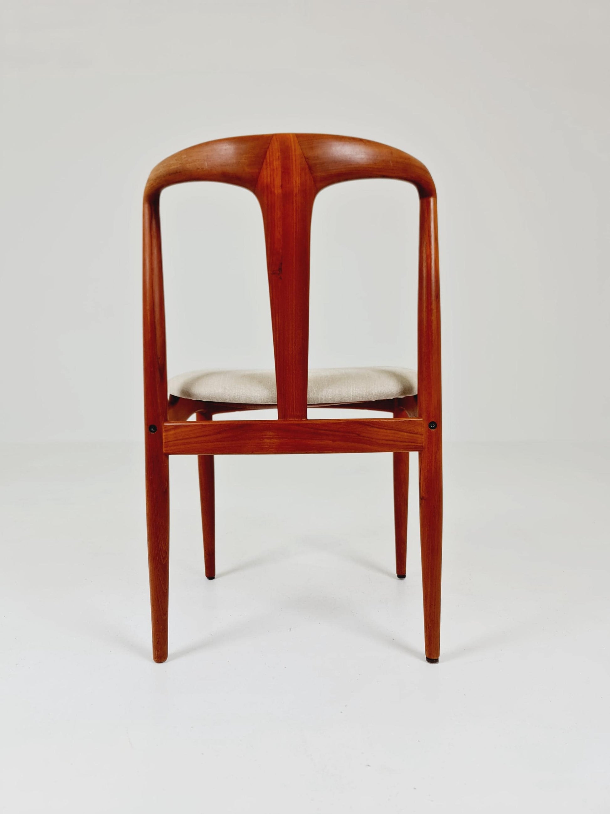 Vintage Danish teak dining chair by johannes Andersen for Uldum Mobelfabrik , 1960s,