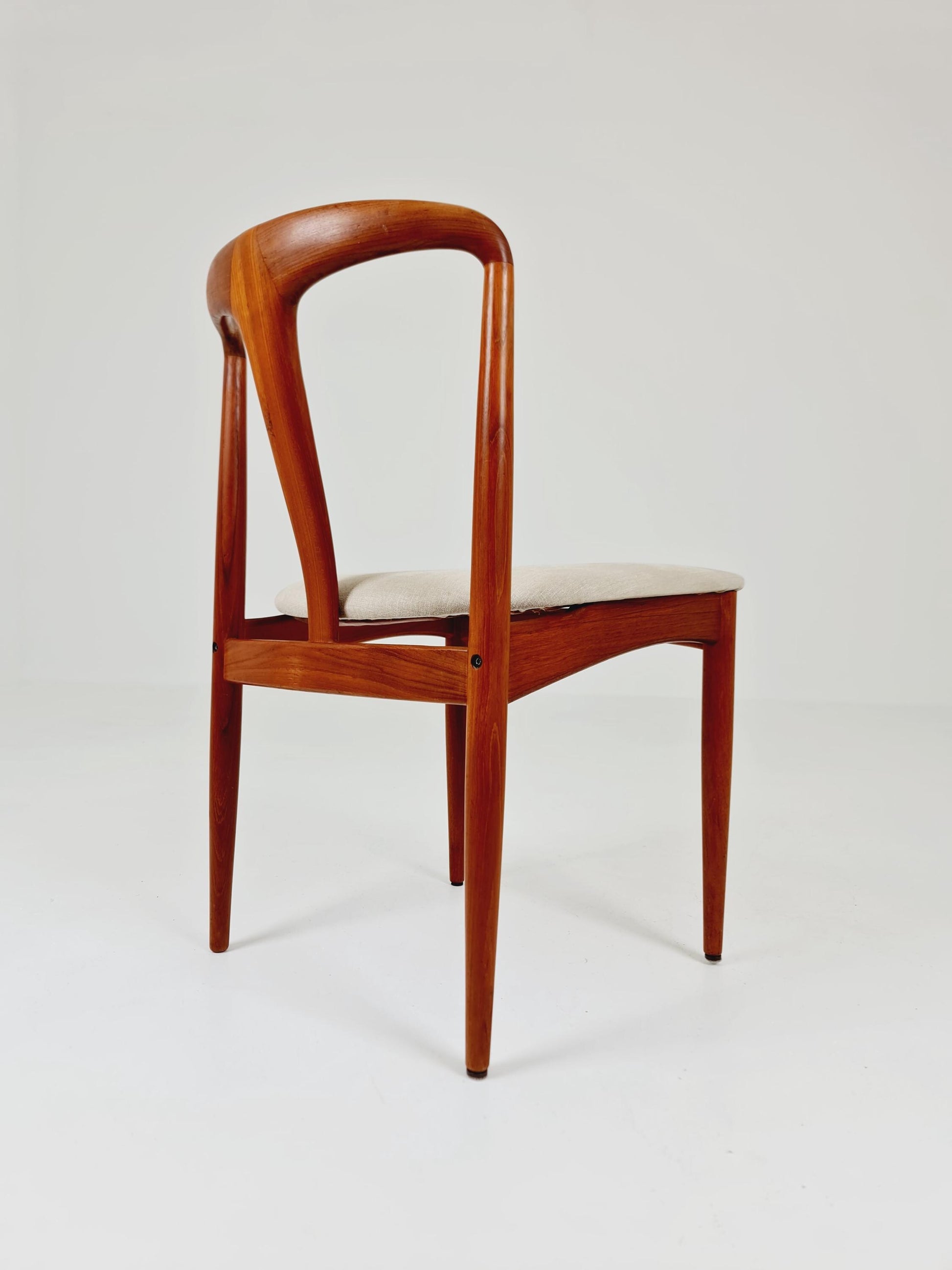 Vintage Danish teak dining chair by johannes Andersen for Uldum Mobelfabrik , 1960s,