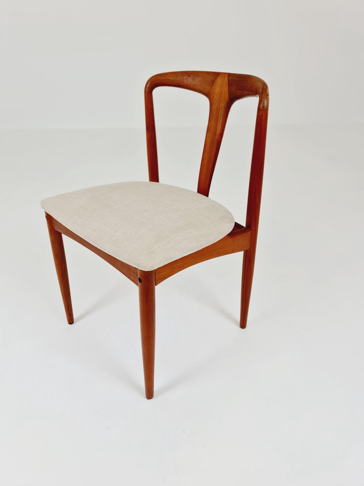 Vintage Danish teak dining chair by johannes Andersen for Uldum Mobelfabrik , 1960s,