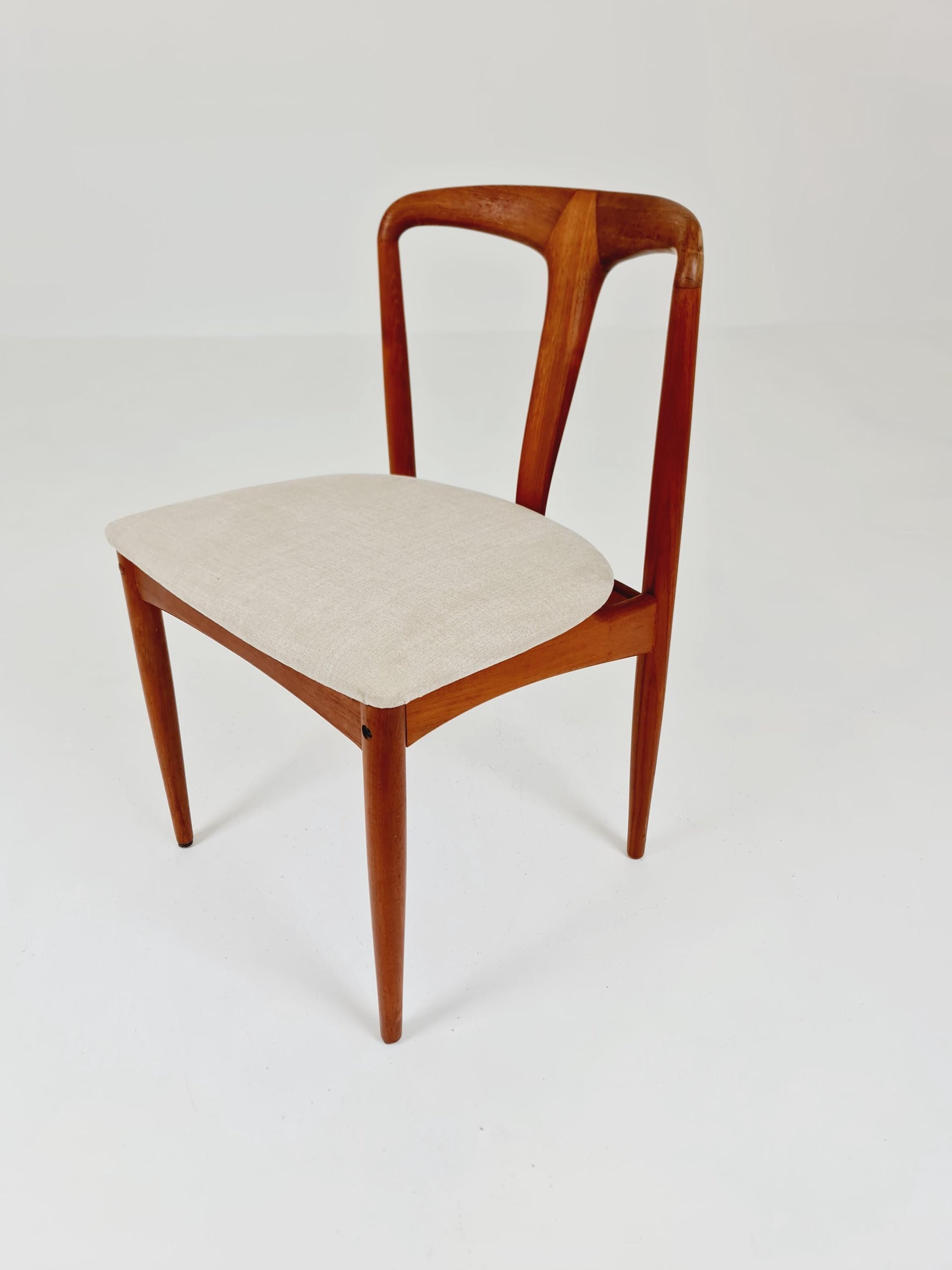 Vintage Danish teak dining chair by johannes Andersen for Uldum Mobelfabrik , 1960s,