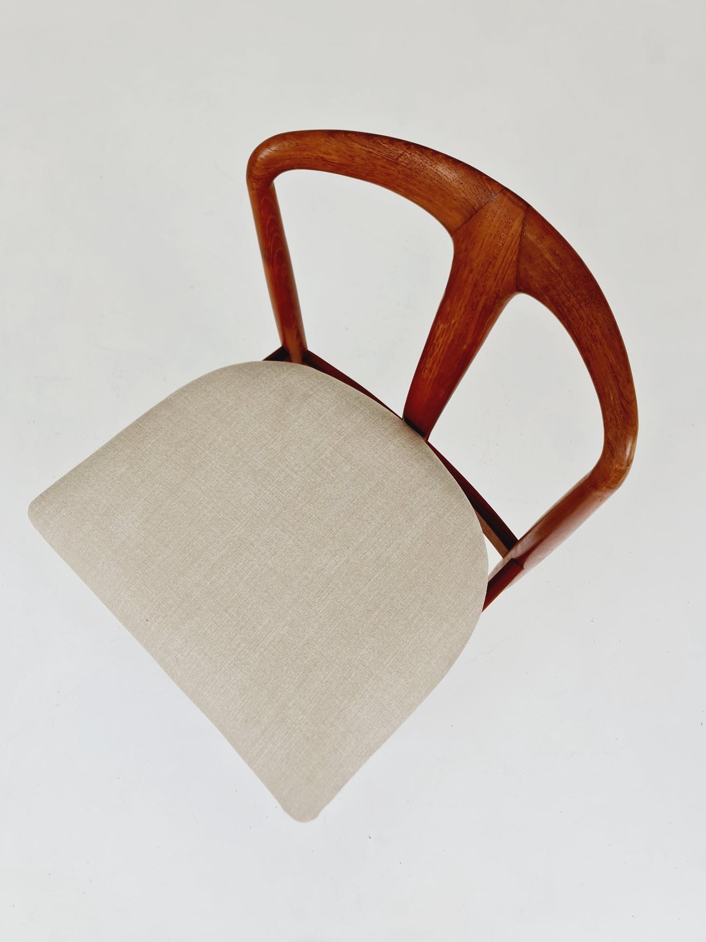 Vintage Danish teak dining chair by johannes Andersen for Uldum Mobelfabrik , 1960s,