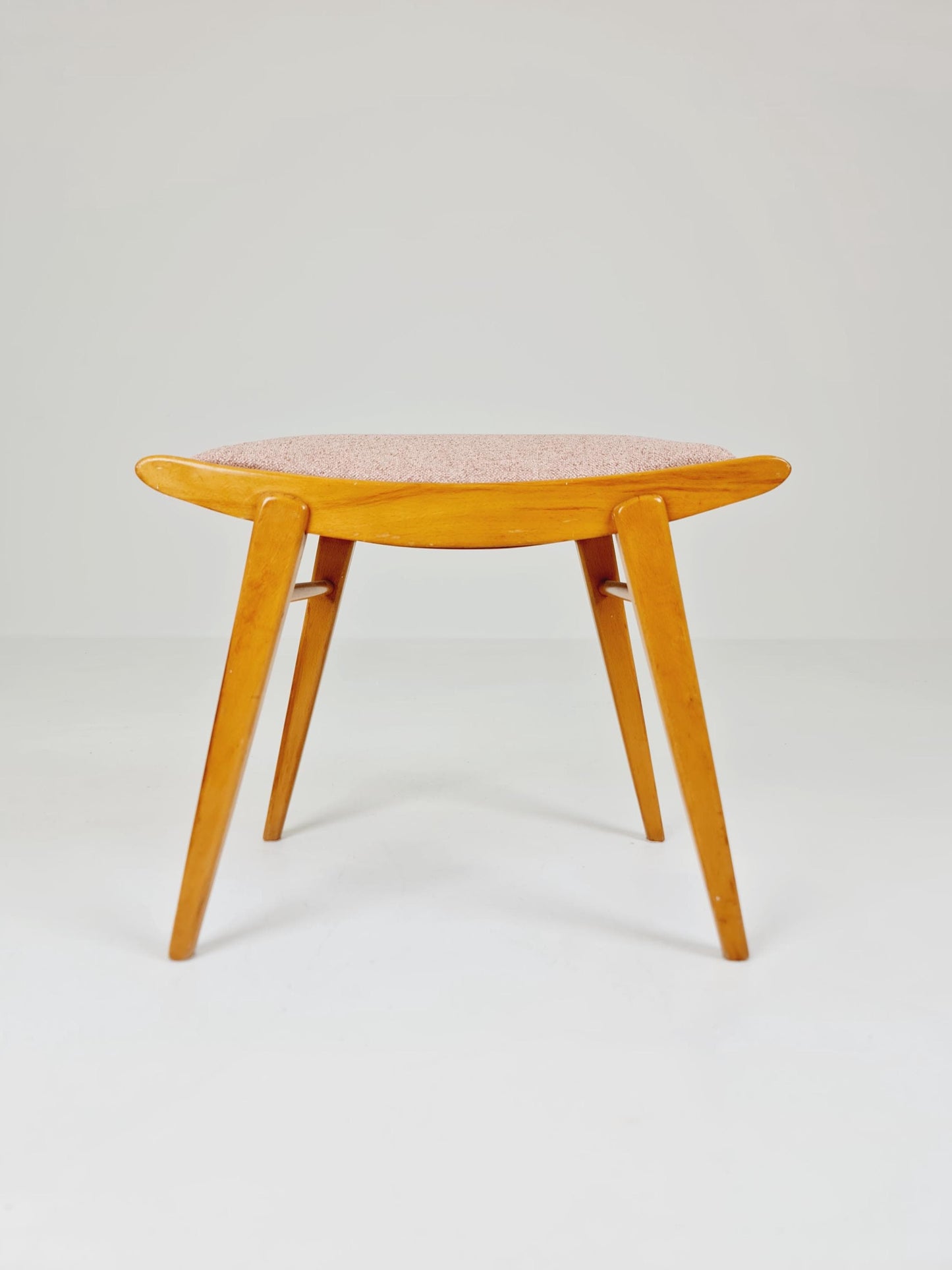 Mid century modern German ottoman/footstool make up stool from the 50s